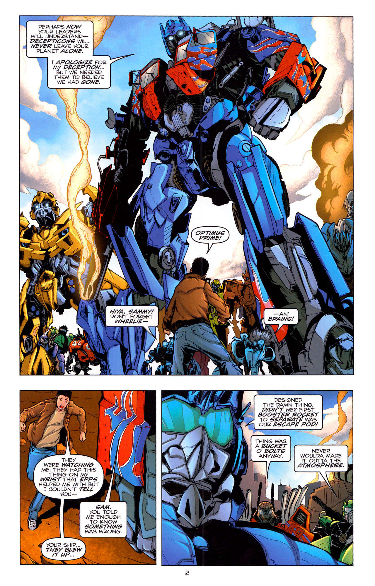 Read online Transformers: Dark of the Moon Movie Adaptation comic -  Issue #4 - 4
