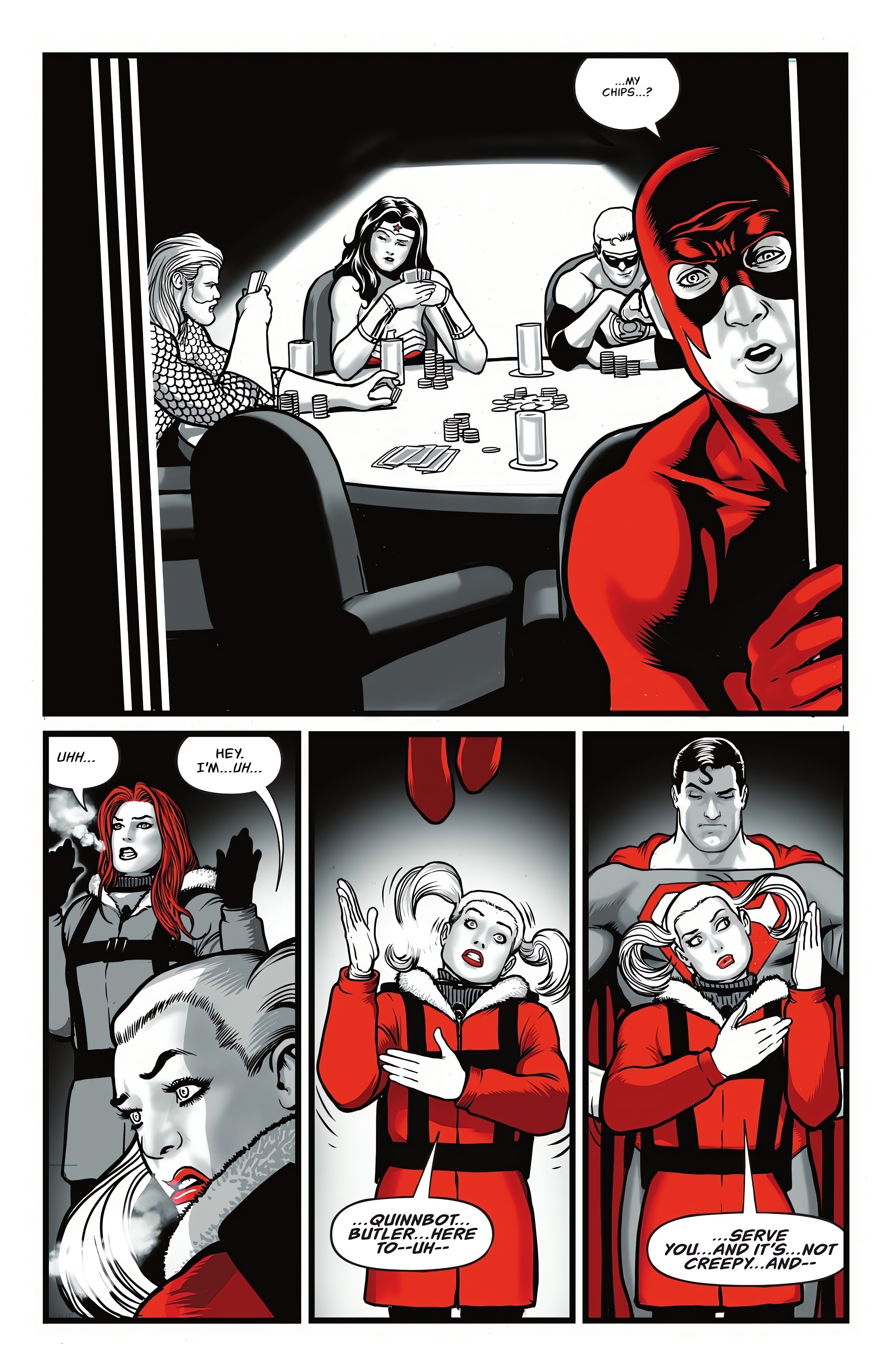 Read online Harley Quinn: Black   White   Redder comic -  Issue #1 - 13