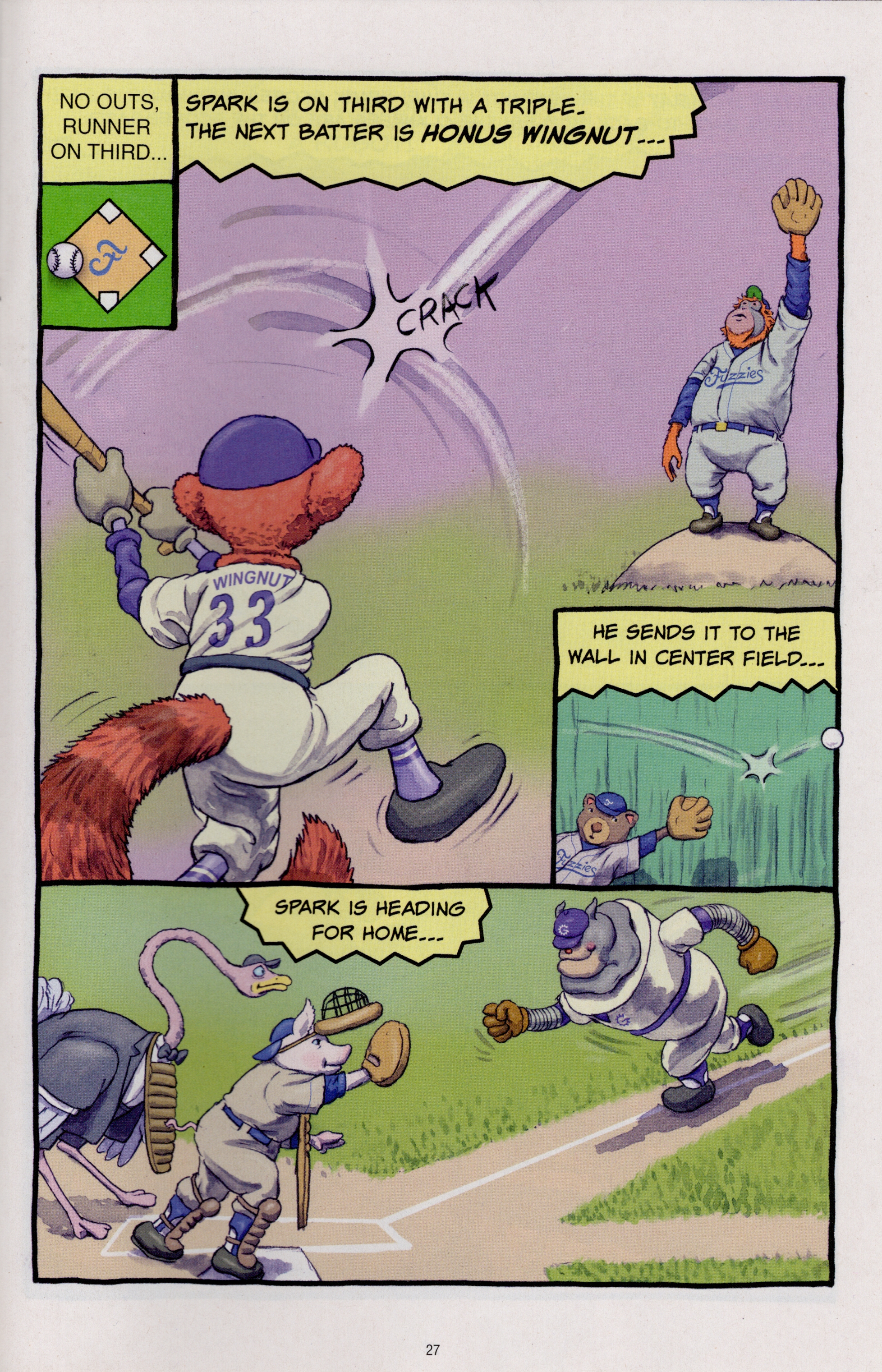 Read online Free Comic Book Day 2022 comic -  Issue # Papercutz Fuzzy Baseball - 27