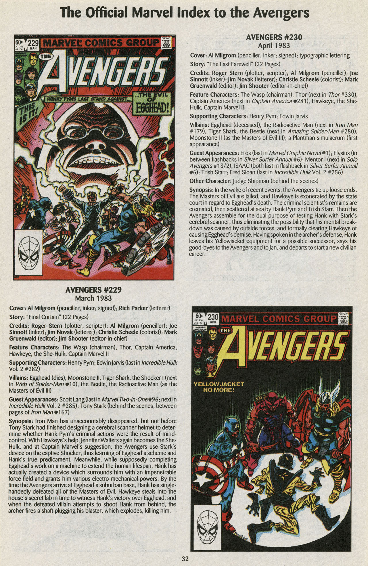 Read online The Official Marvel Index to the Avengers comic -  Issue #4 - 34