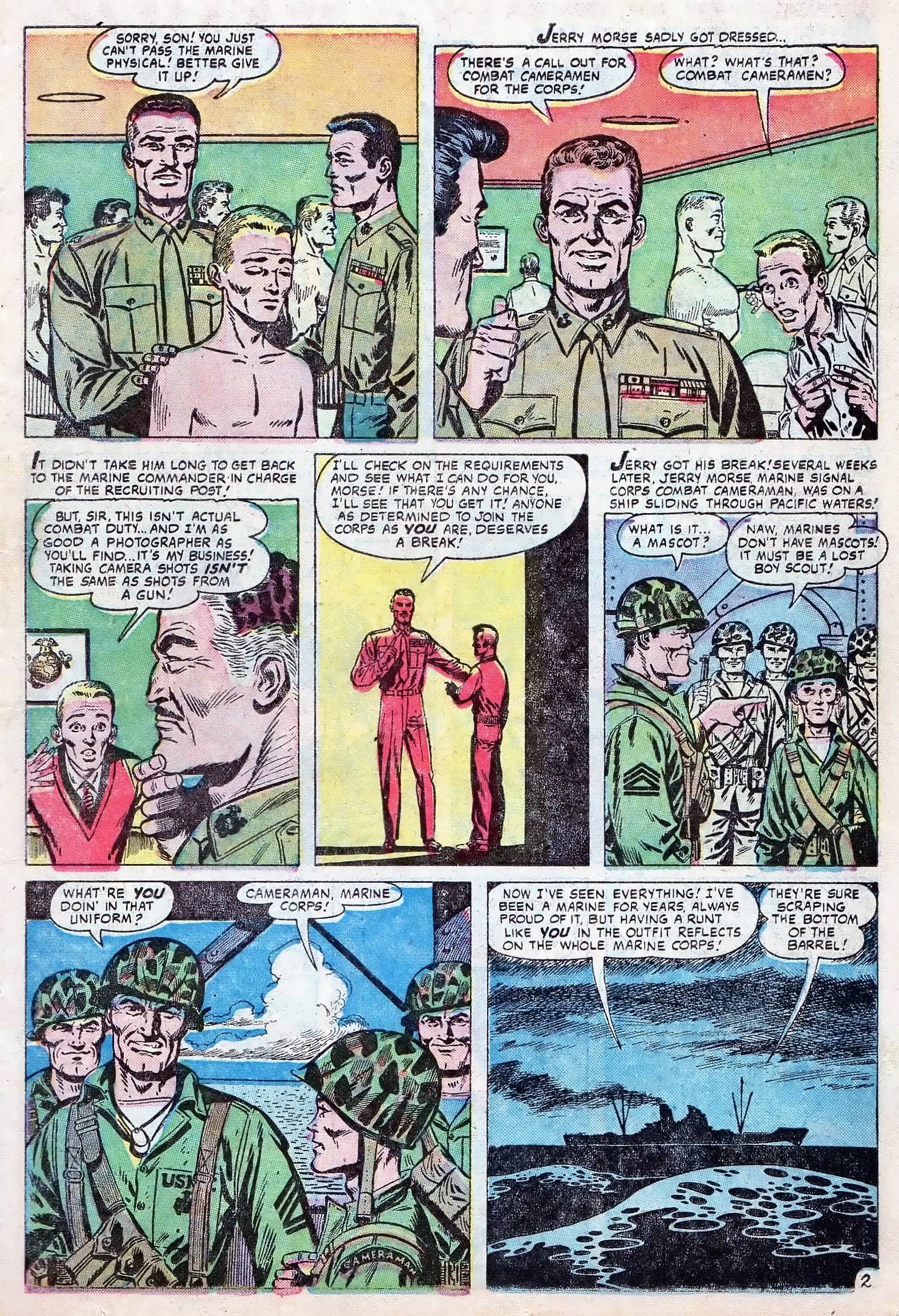 Read online Marines in Action comic -  Issue #10 - 11