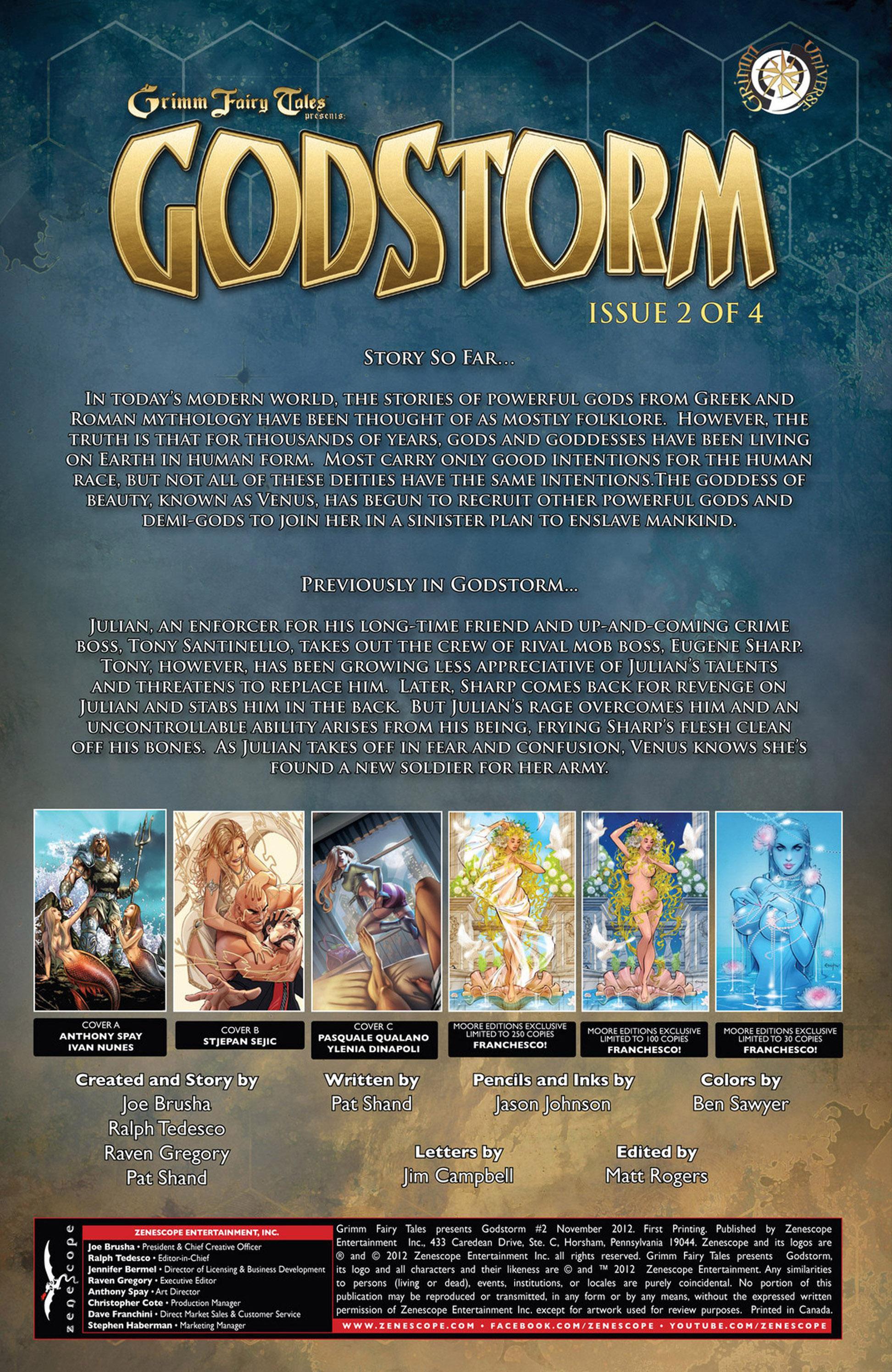 Read online Grimm Fairy Tales presents Godstorm comic -  Issue #2 - 4