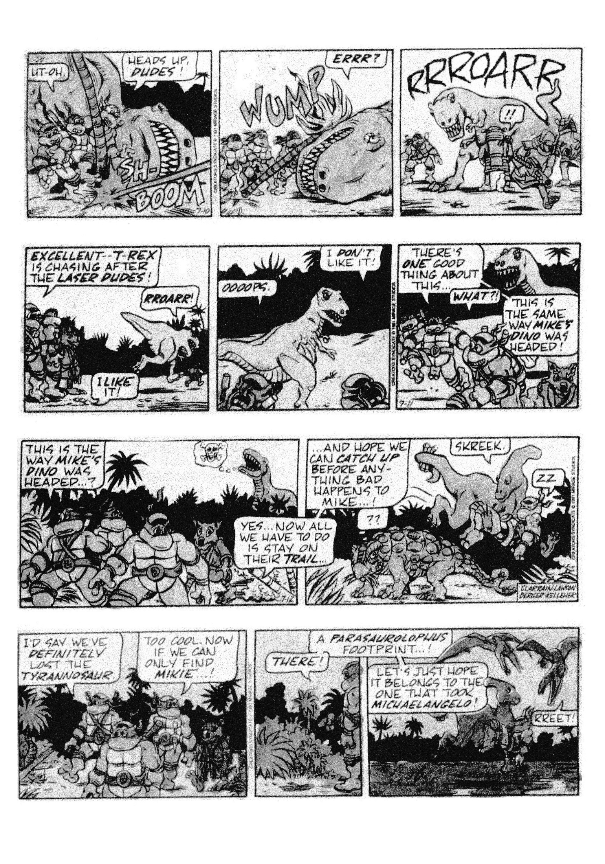 Read online Teenage Mutant Ninja Turtles: Complete Newspaper Daily Comic Strip Collection comic -  Issue # TPB 2 (Part 1) - 51