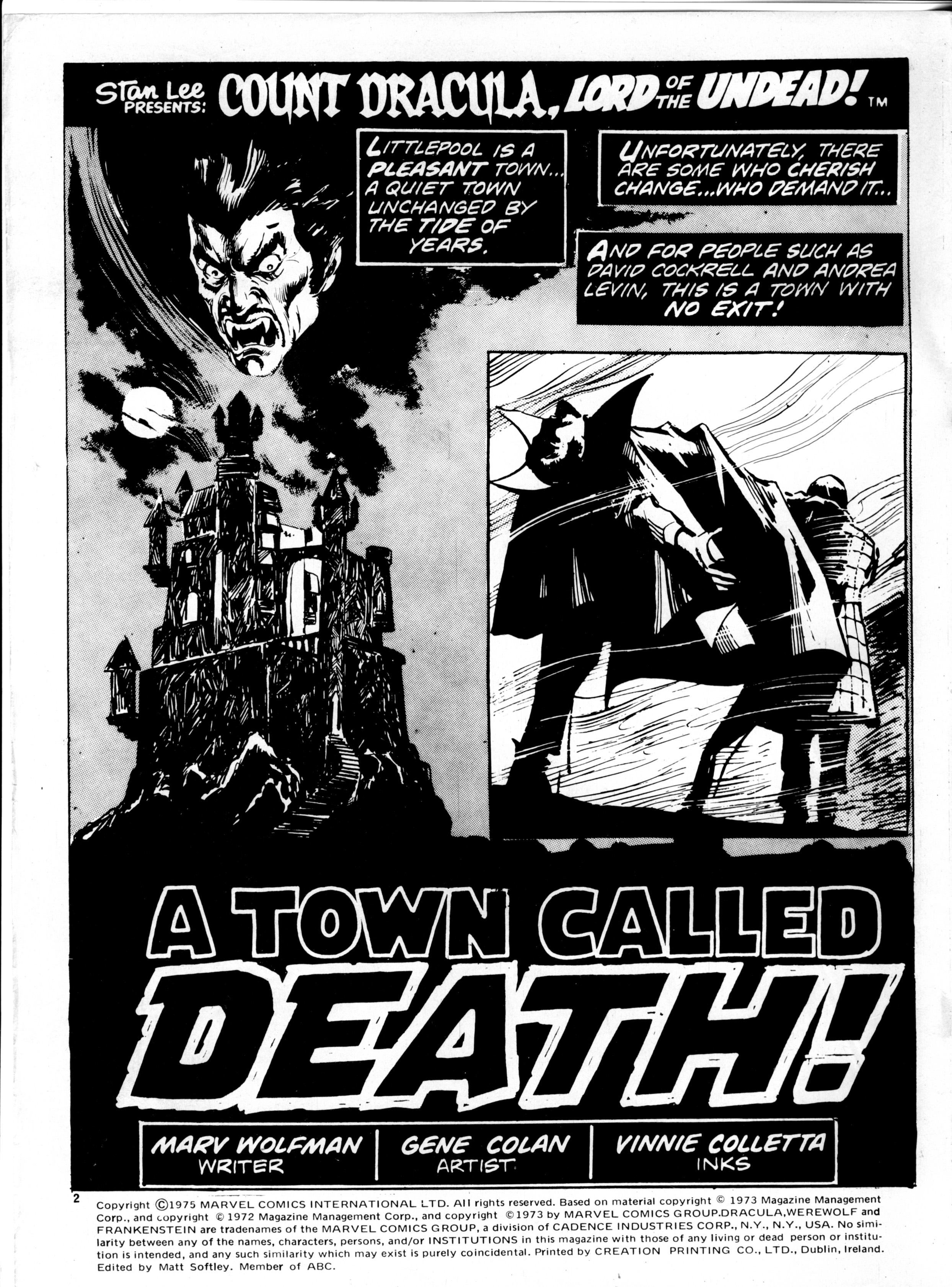 Read online Dracula Lives (1974) comic -  Issue #19 - 2