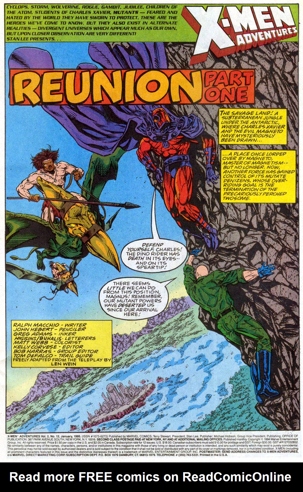 Read online X-Men Adventures (1994) comic -  Issue #12 - 2