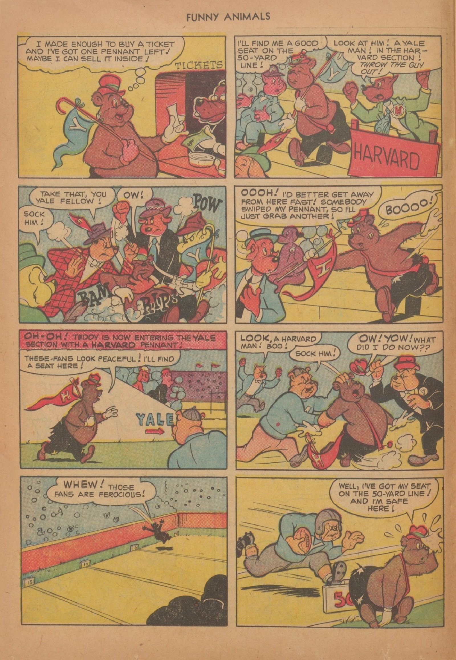 Read online Fawcett's Funny Animals comic -  Issue #74 - 16
