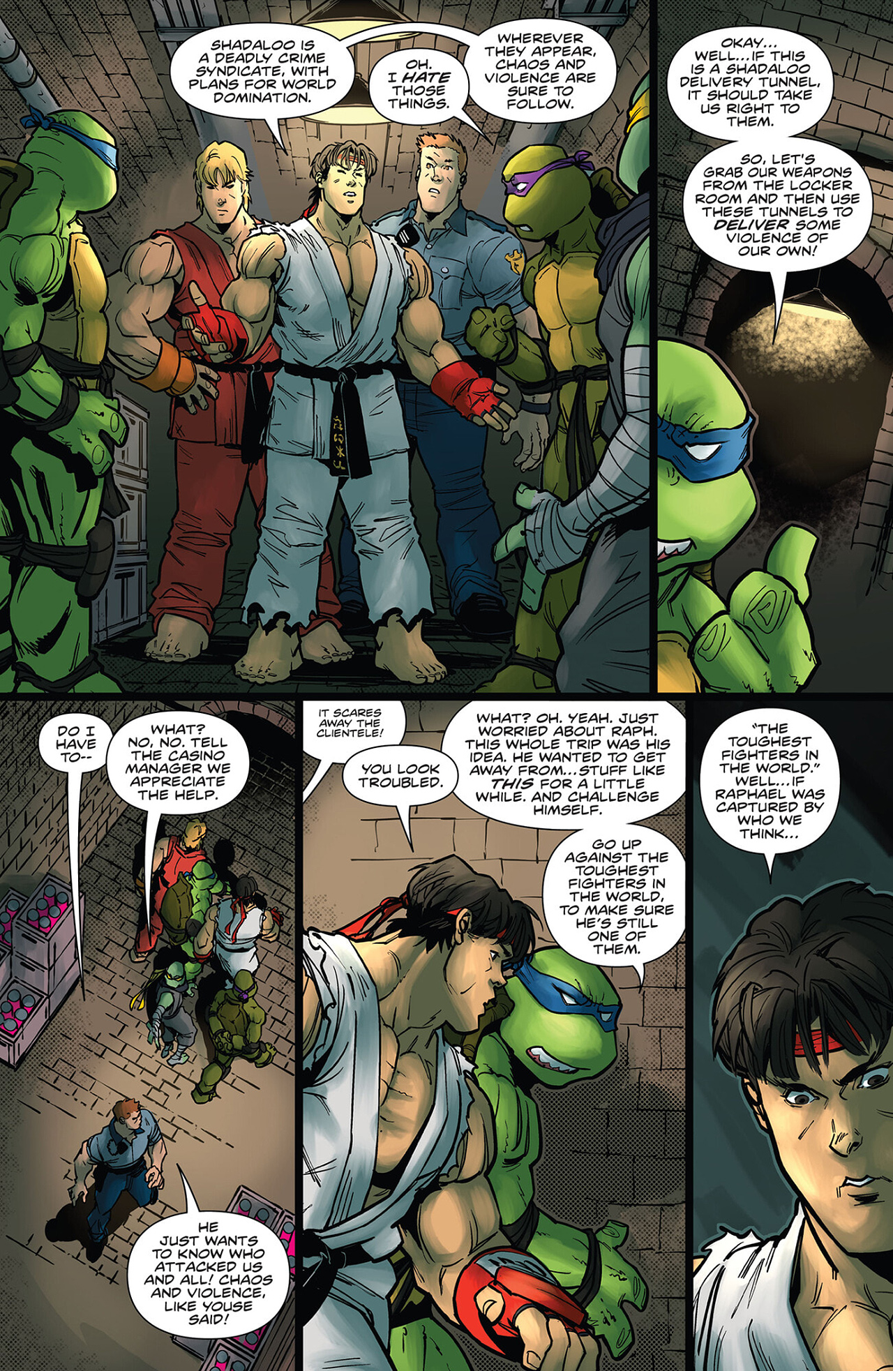 Read online Teenage Mutant Ninja Turtles vs. Street Fighter comic -  Issue #3 - 9