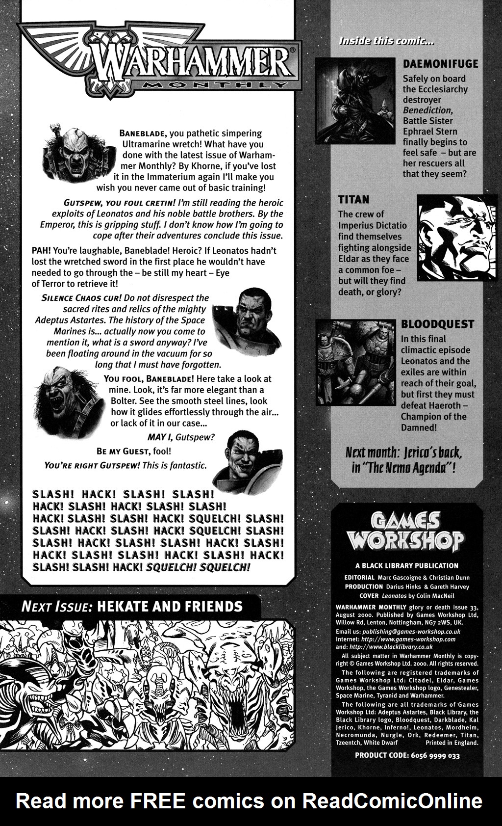 Read online Warhammer Monthly comic -  Issue #33 - 2