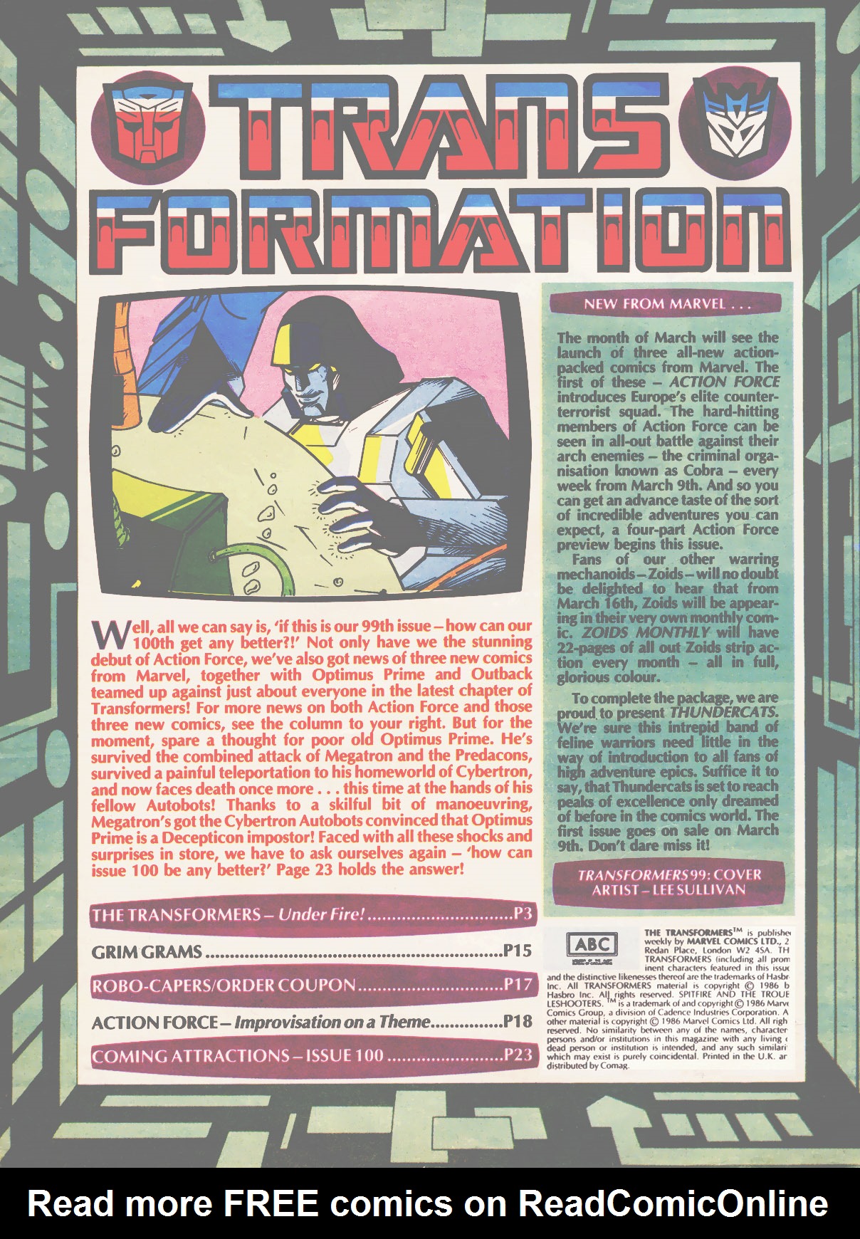 Read online The Transformers (UK) comic -  Issue #99 - 2