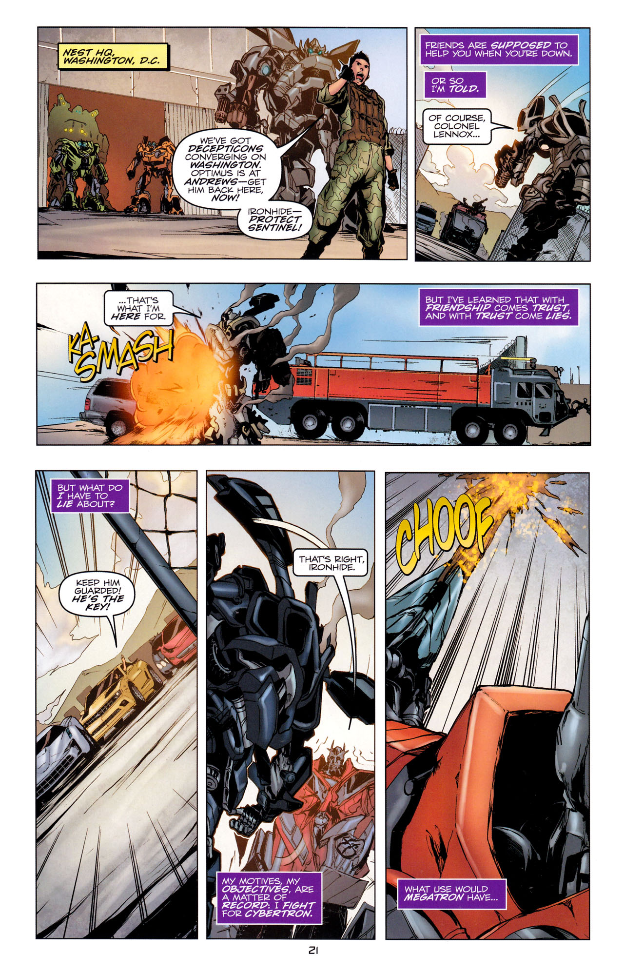 Read online Transformers: Dark of the Moon Movie Adaptation comic -  Issue #2 - 23