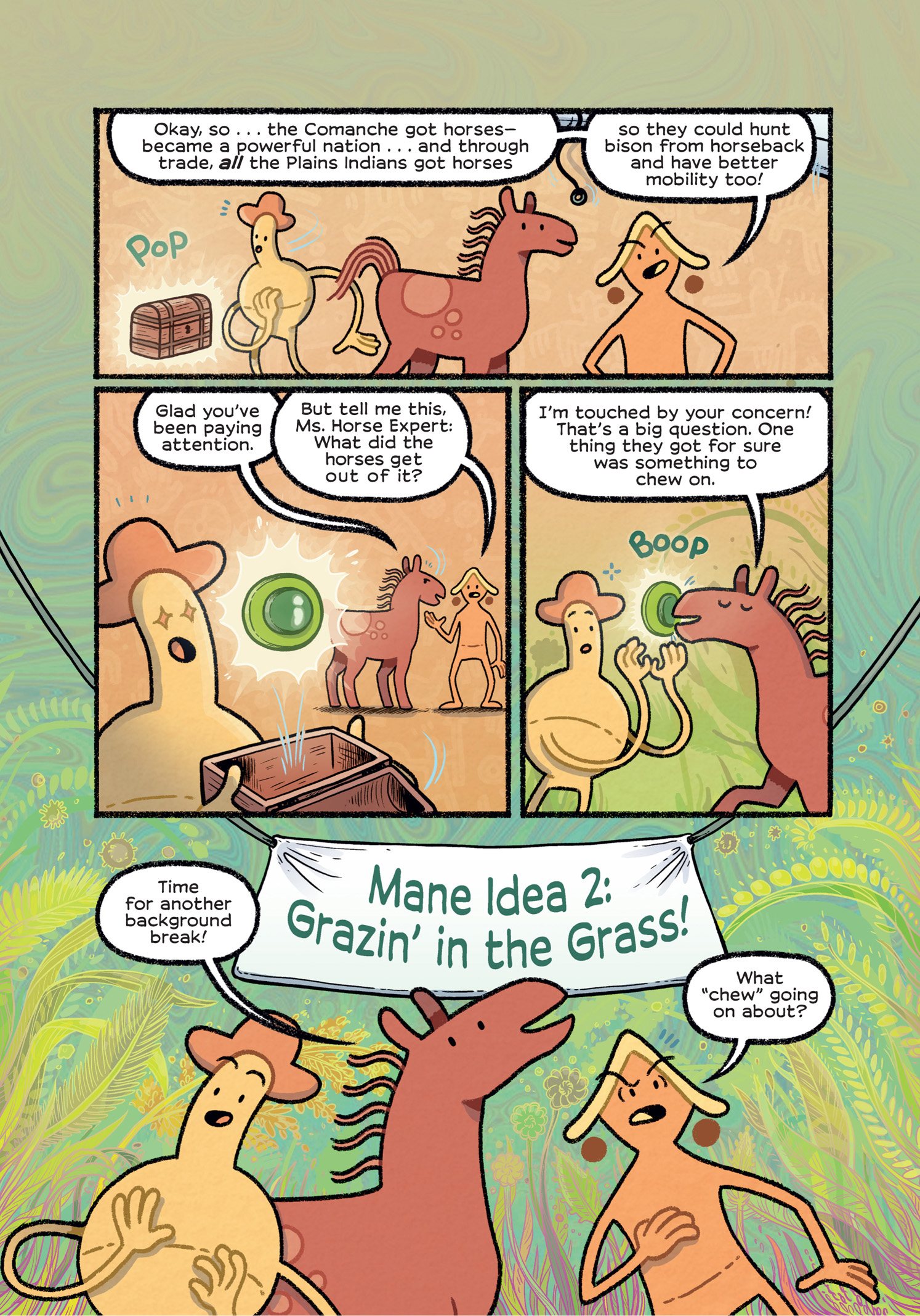 Read online History Comics comic -  Issue # The Wild Mustang - Horses of the American West - 50