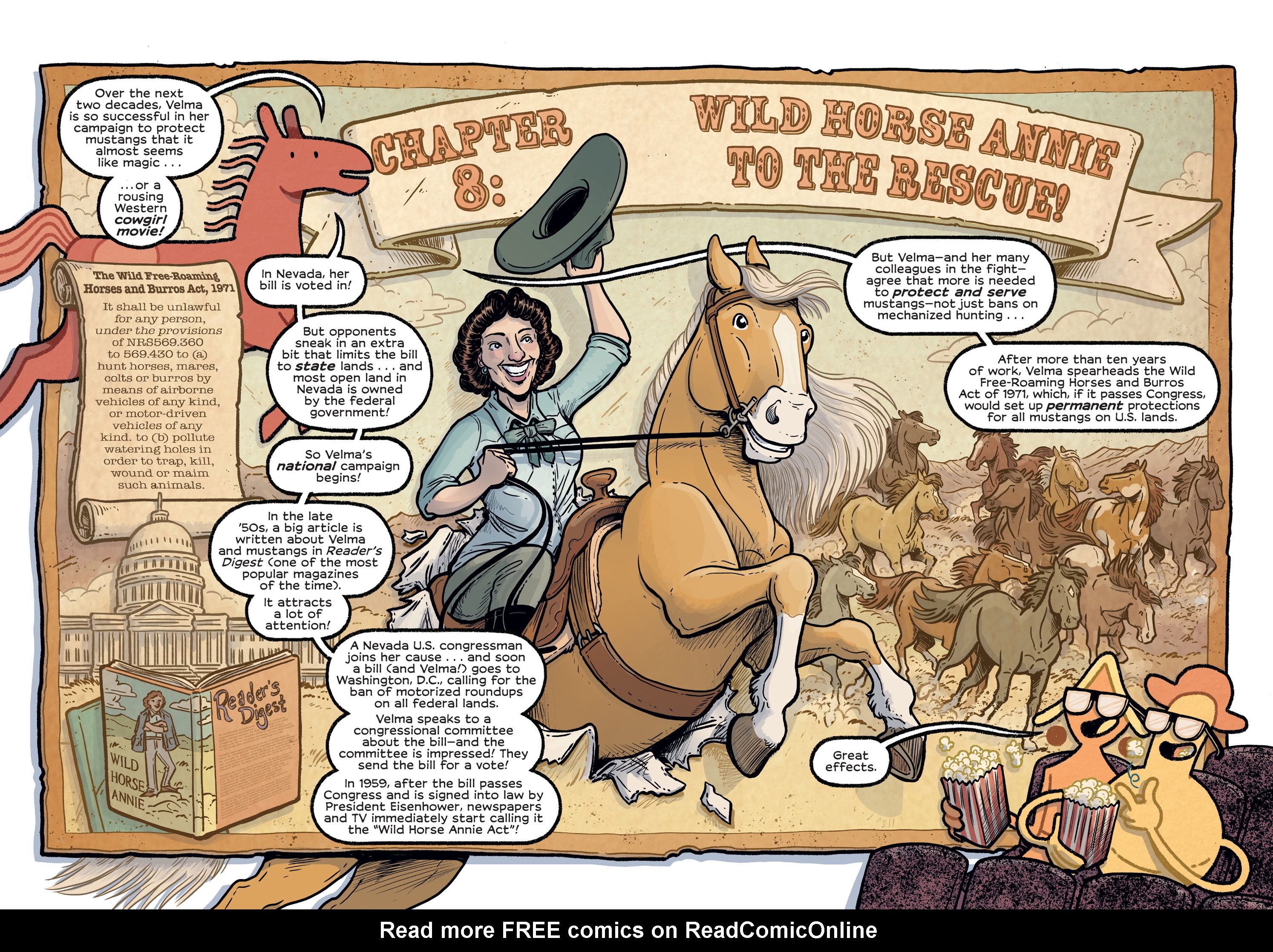 Read online History Comics comic -  Issue # The Wild Mustang - Horses of the American West - 95