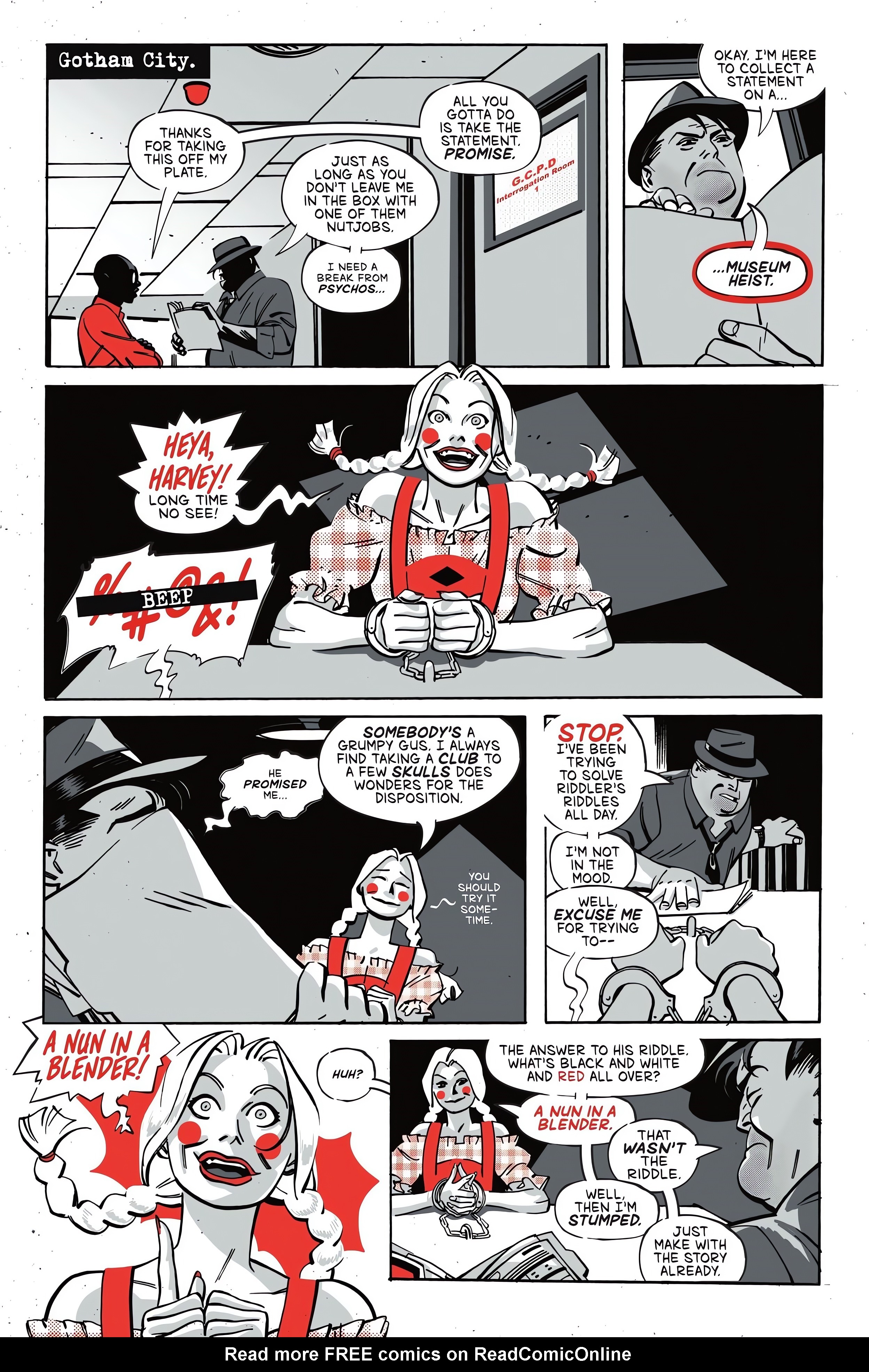 Read online Harley Quinn: Black   White   Redder comic -  Issue #1 - 29