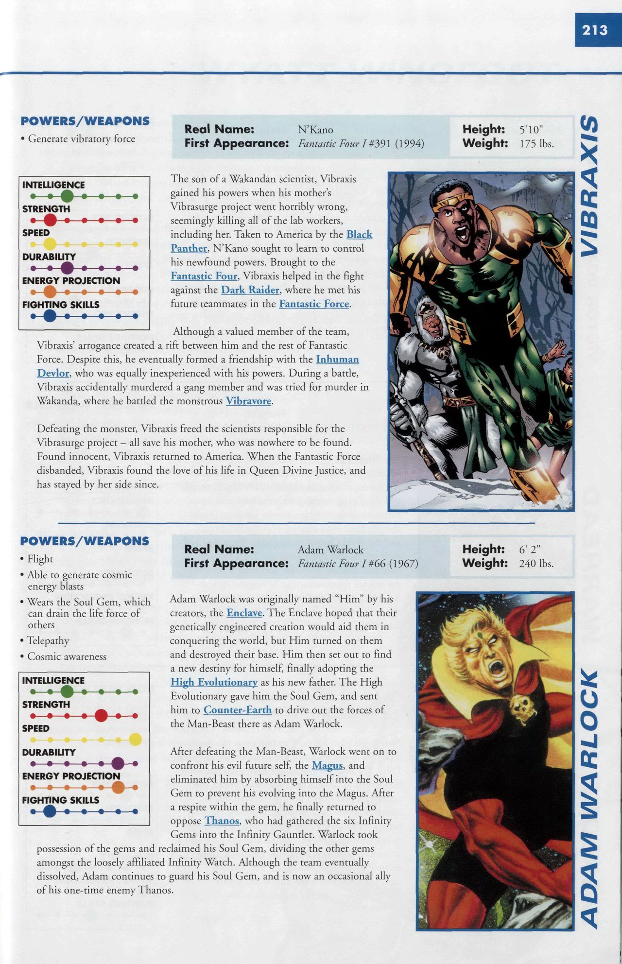 Read online Marvel Encyclopedia comic -  Issue # TPB 6 - 216