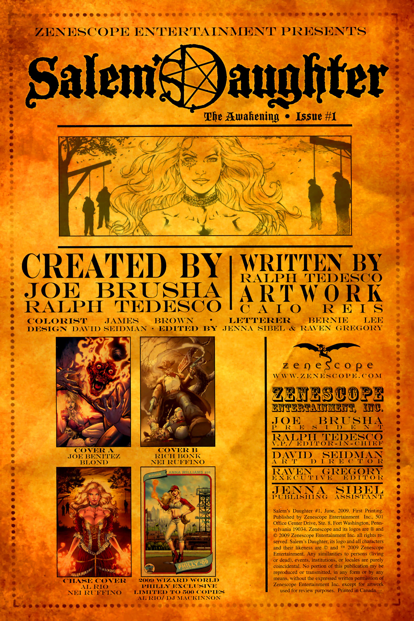 Read online Salem's Daughter comic -  Issue #1 - 3