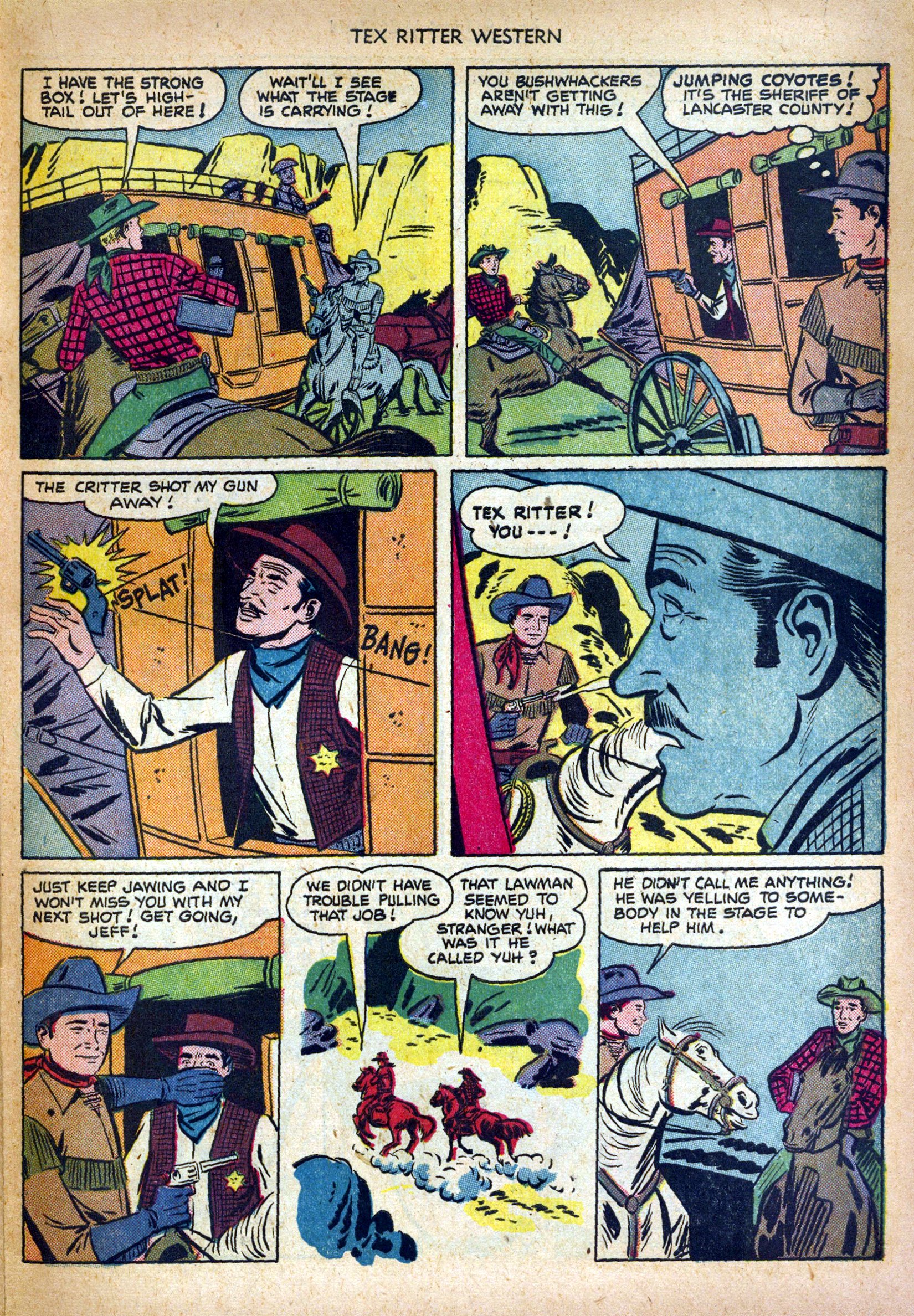 Read online Tex Ritter Western comic -  Issue #6 - 23