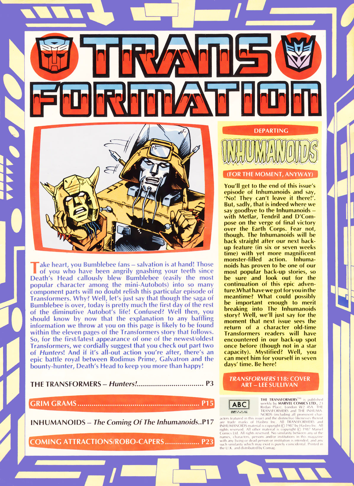 Read online The Transformers (UK) comic -  Issue #118 - 2