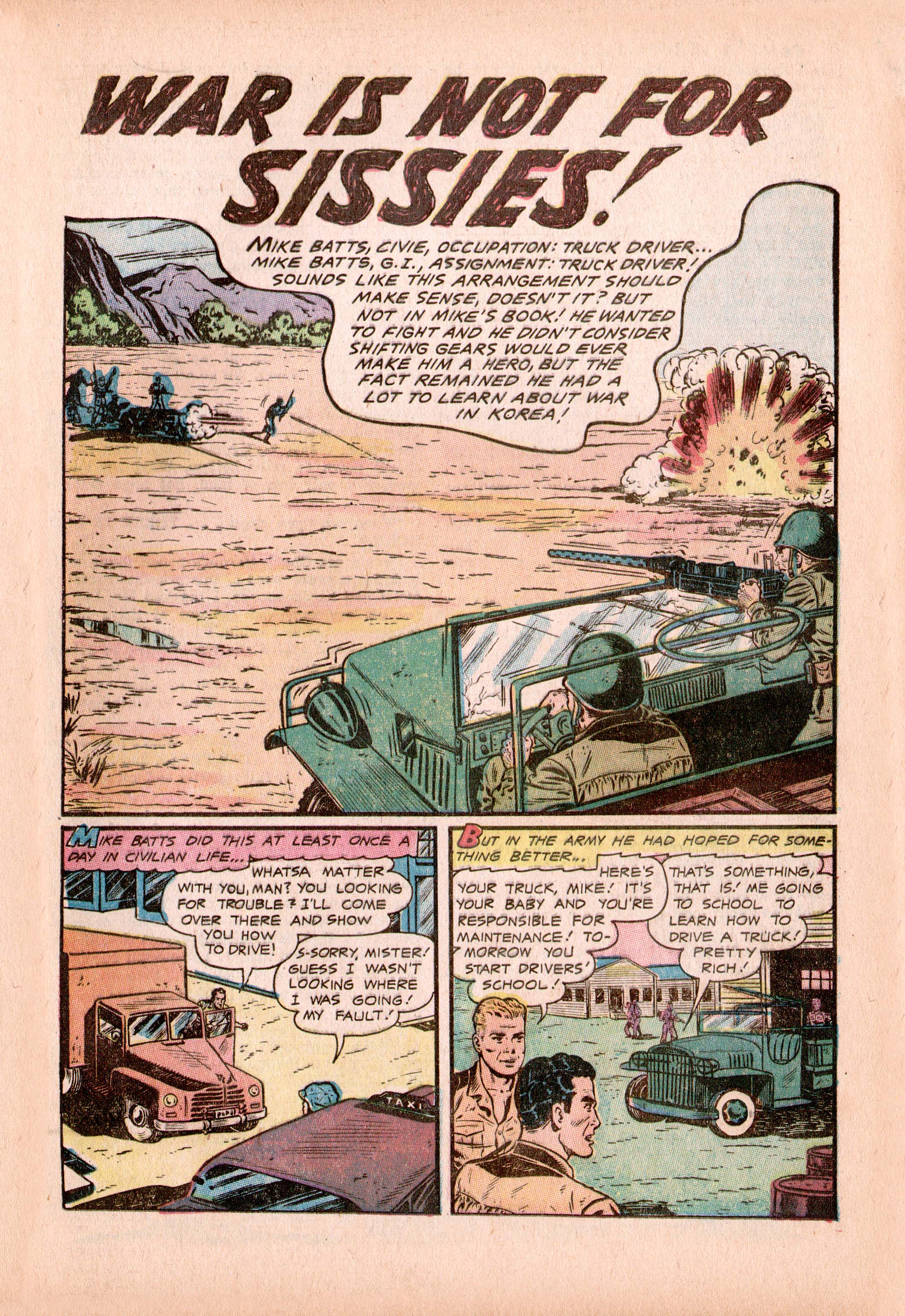 Read online Men in Action (1957) comic -  Issue #5 - 19