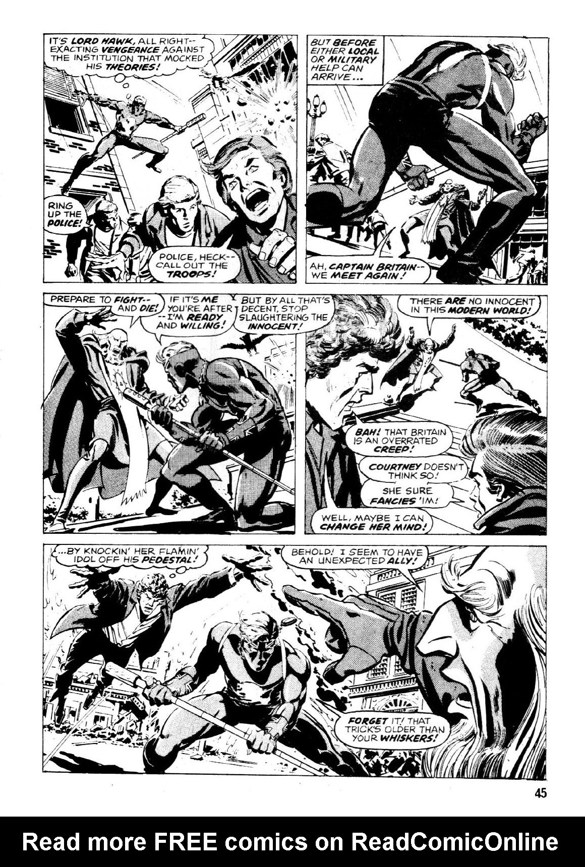 Read online Captain Britain Summer Special comic -  Issue #1 - 45
