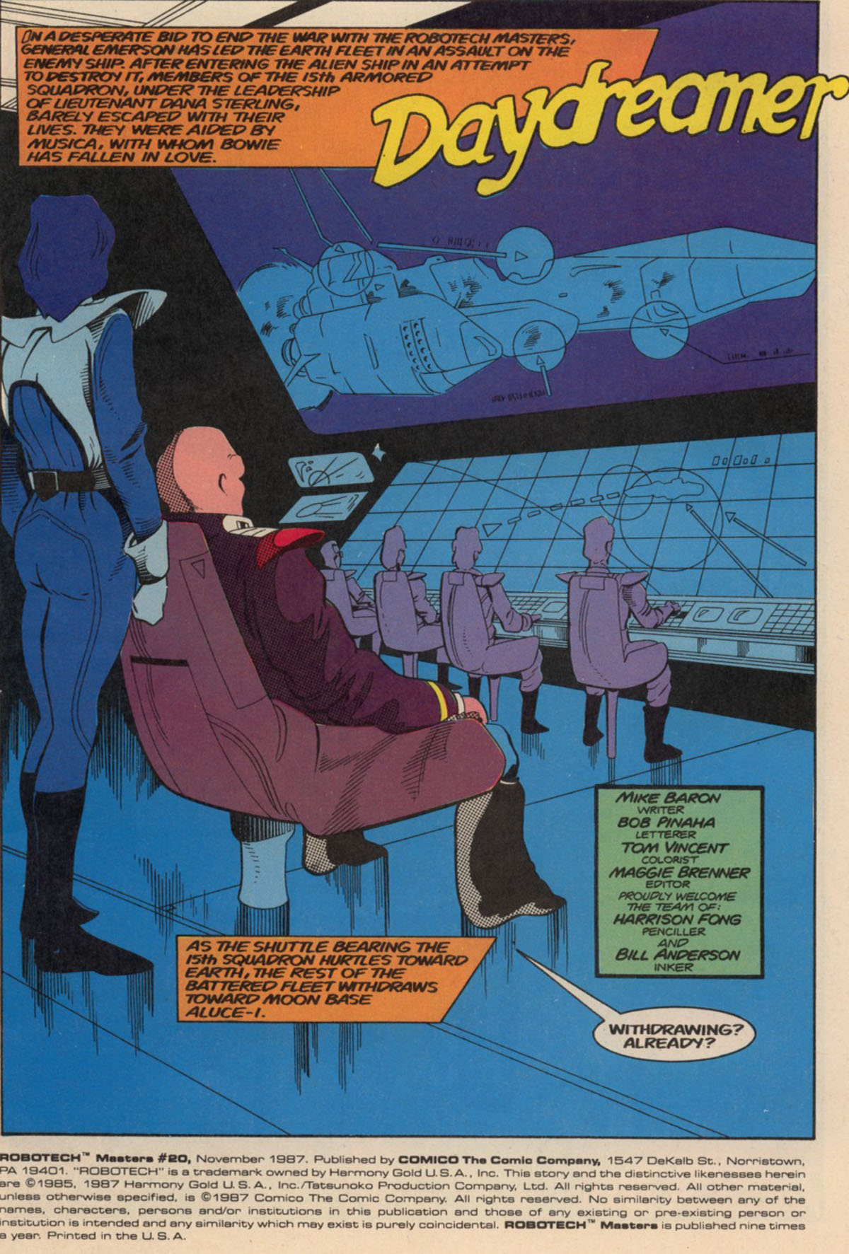 Read online Robotech Masters comic -  Issue #20 - 3