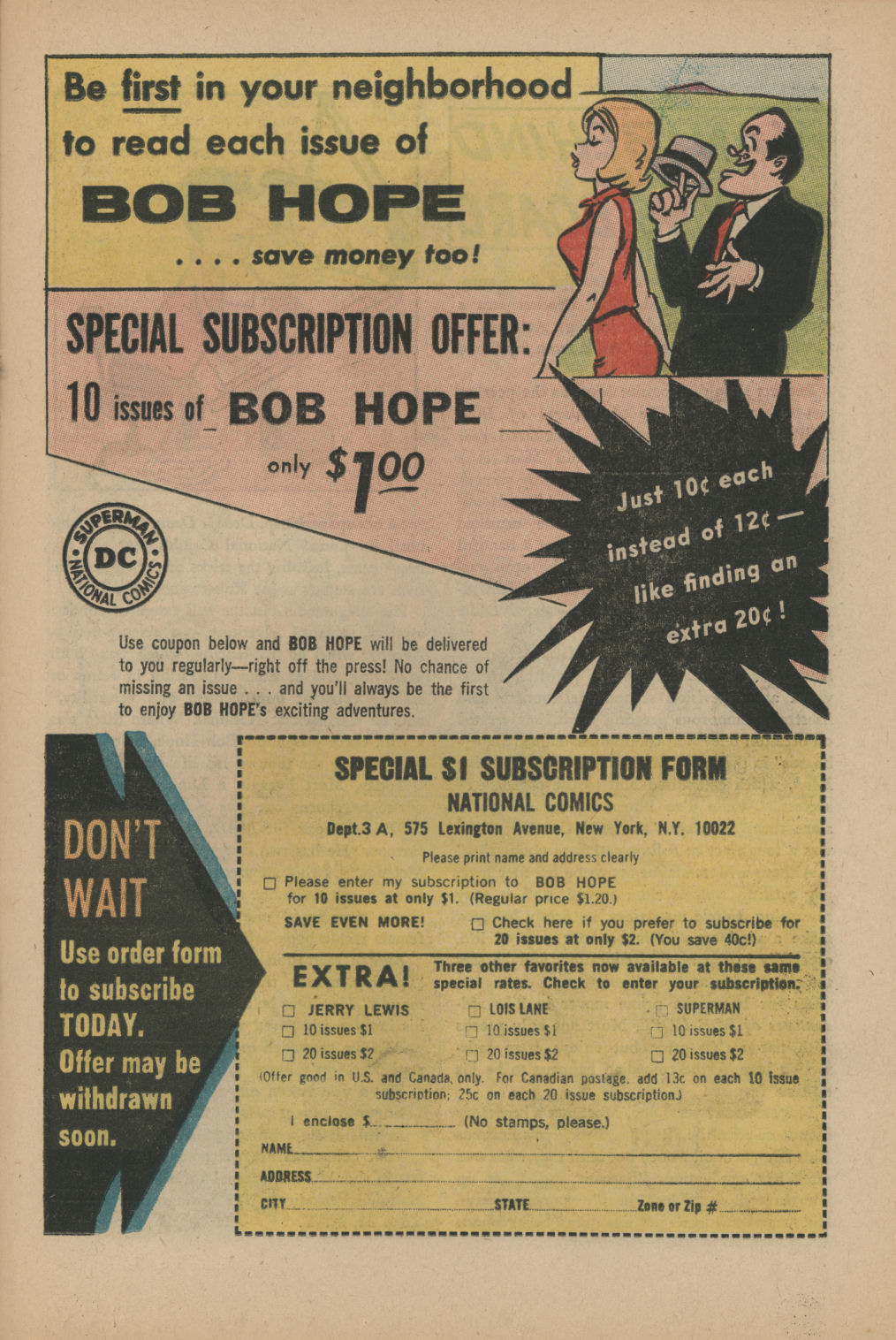 Read online The Adventures of Bob Hope comic -  Issue #87 - 21