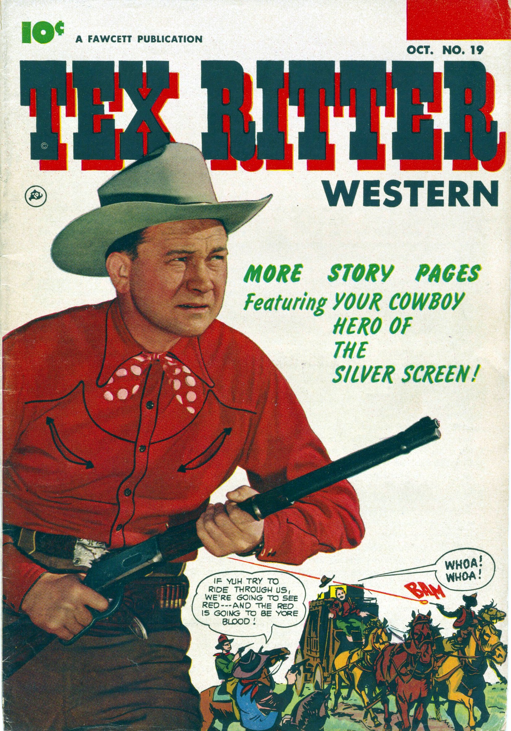 Read online Tex Ritter Western comic -  Issue #19 - 1