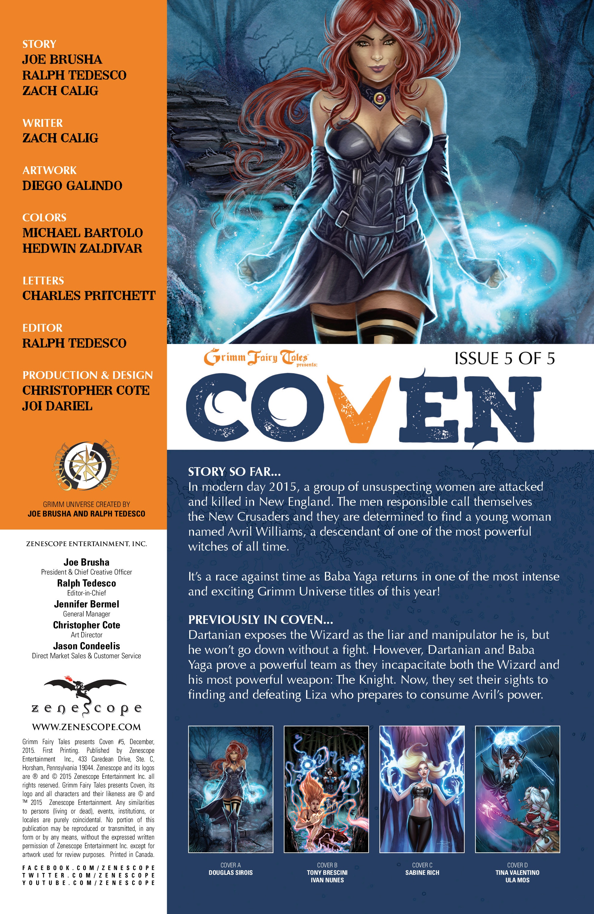 Read online Grimm Fairy Tales presents Coven comic -  Issue #5 - 2