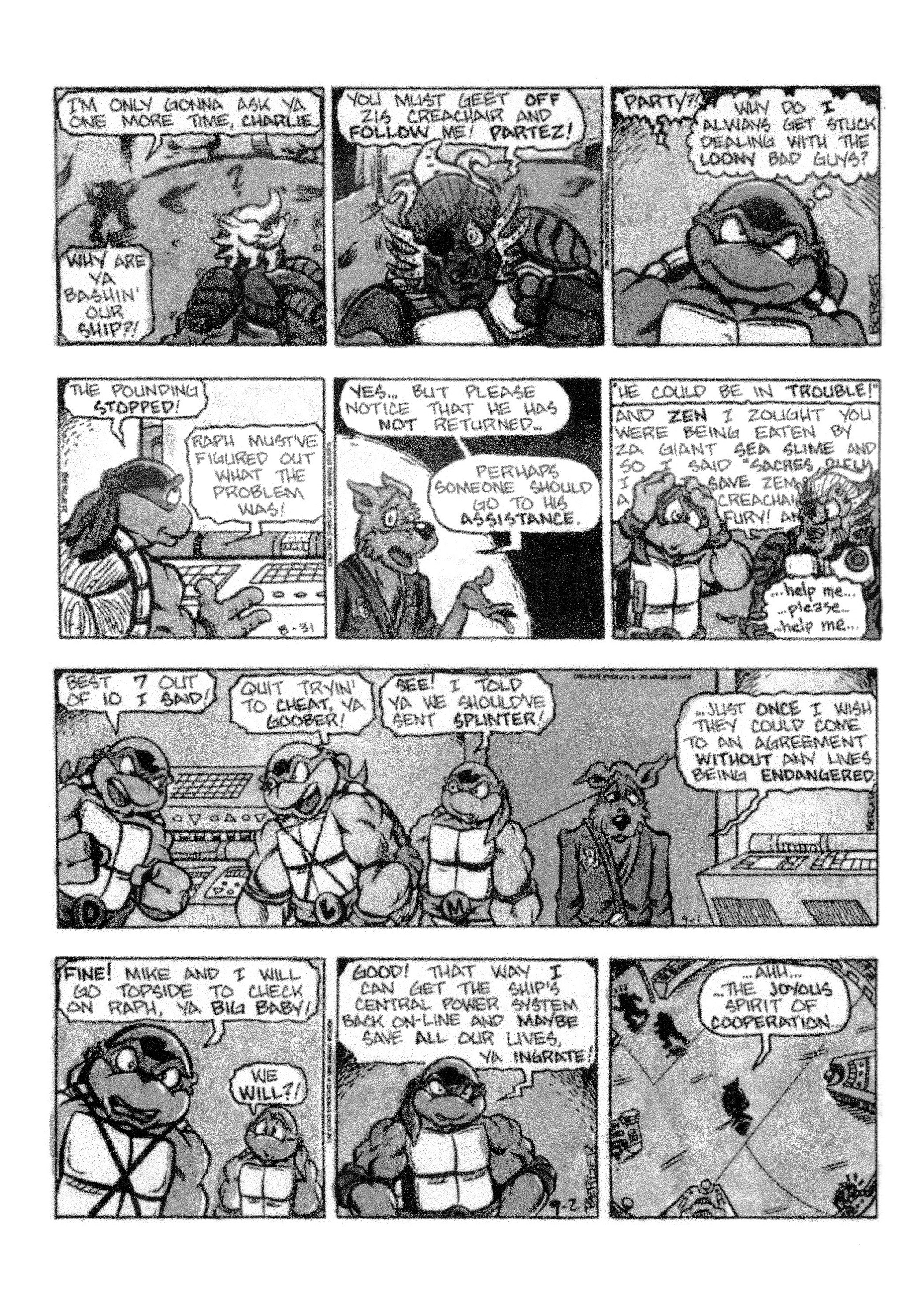 Read online Teenage Mutant Ninja Turtles: Complete Newspaper Daily Comic Strip Collection comic -  Issue # TPB 2 (Part 2) - 95