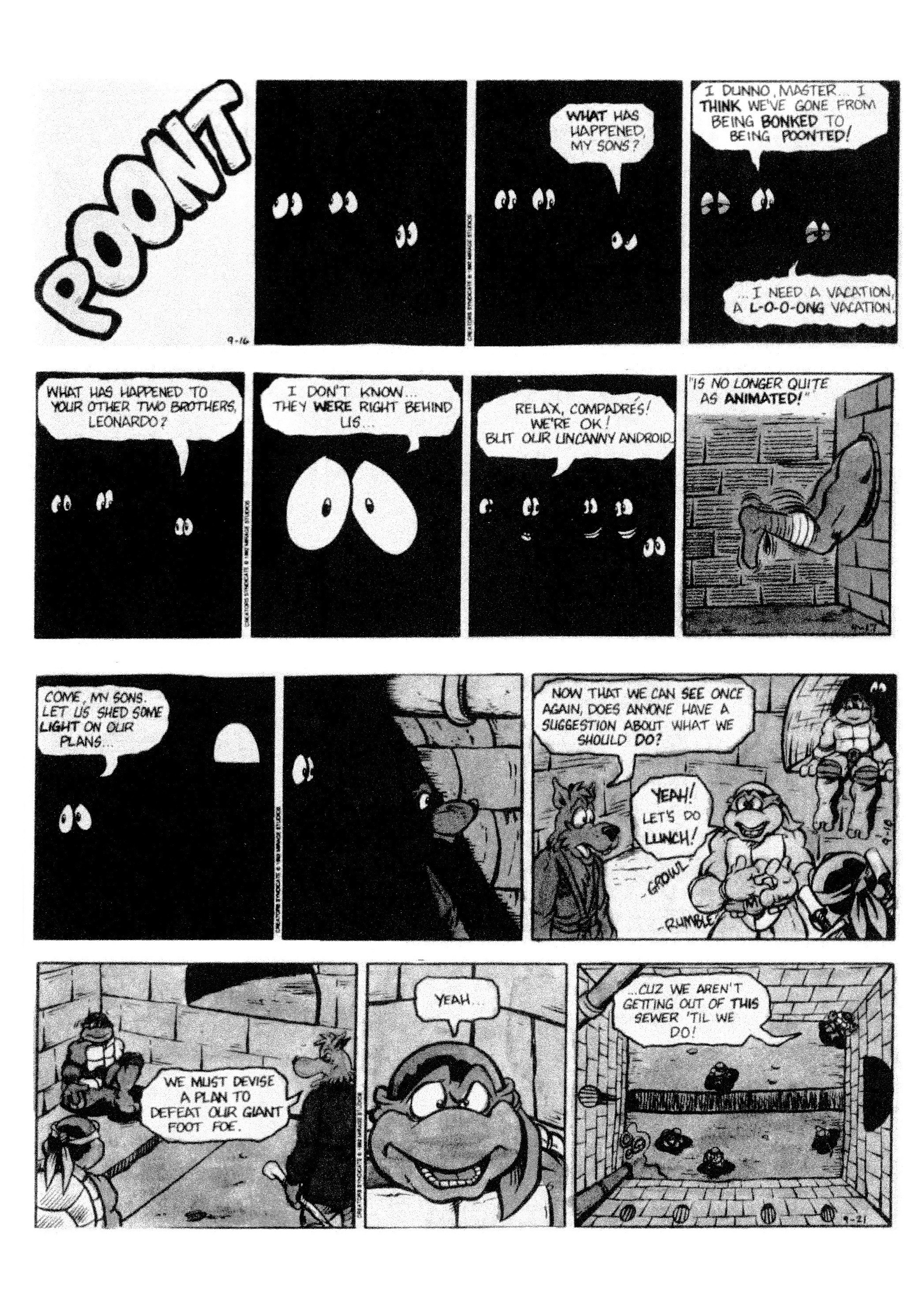 Read online Teenage Mutant Ninja Turtles: Complete Newspaper Daily Comic Strip Collection comic -  Issue # TPB 2 (Part 2) - 32
