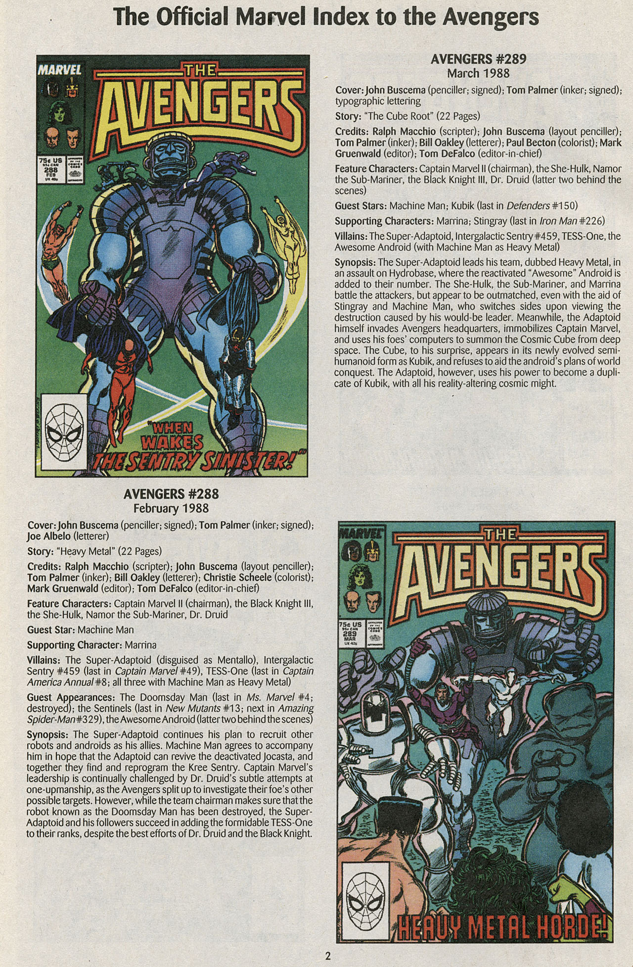 Read online The Official Marvel Index to the Avengers comic -  Issue #6 - 4