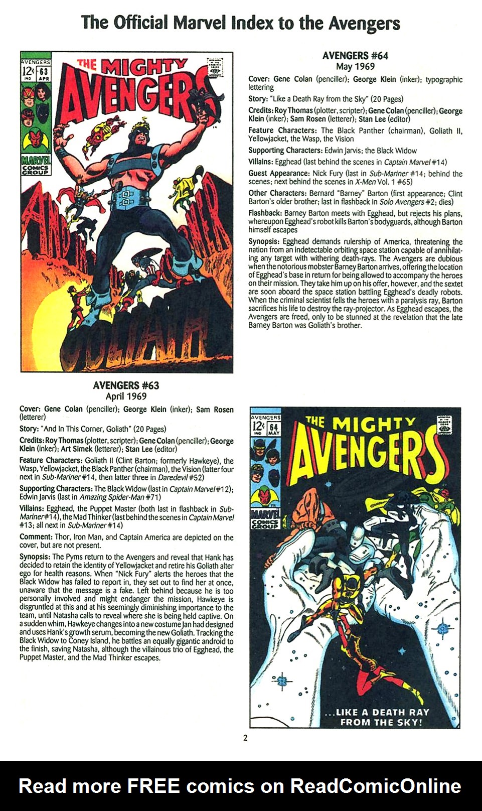 Read online The Official Marvel Index to the Avengers comic -  Issue #2 - 4