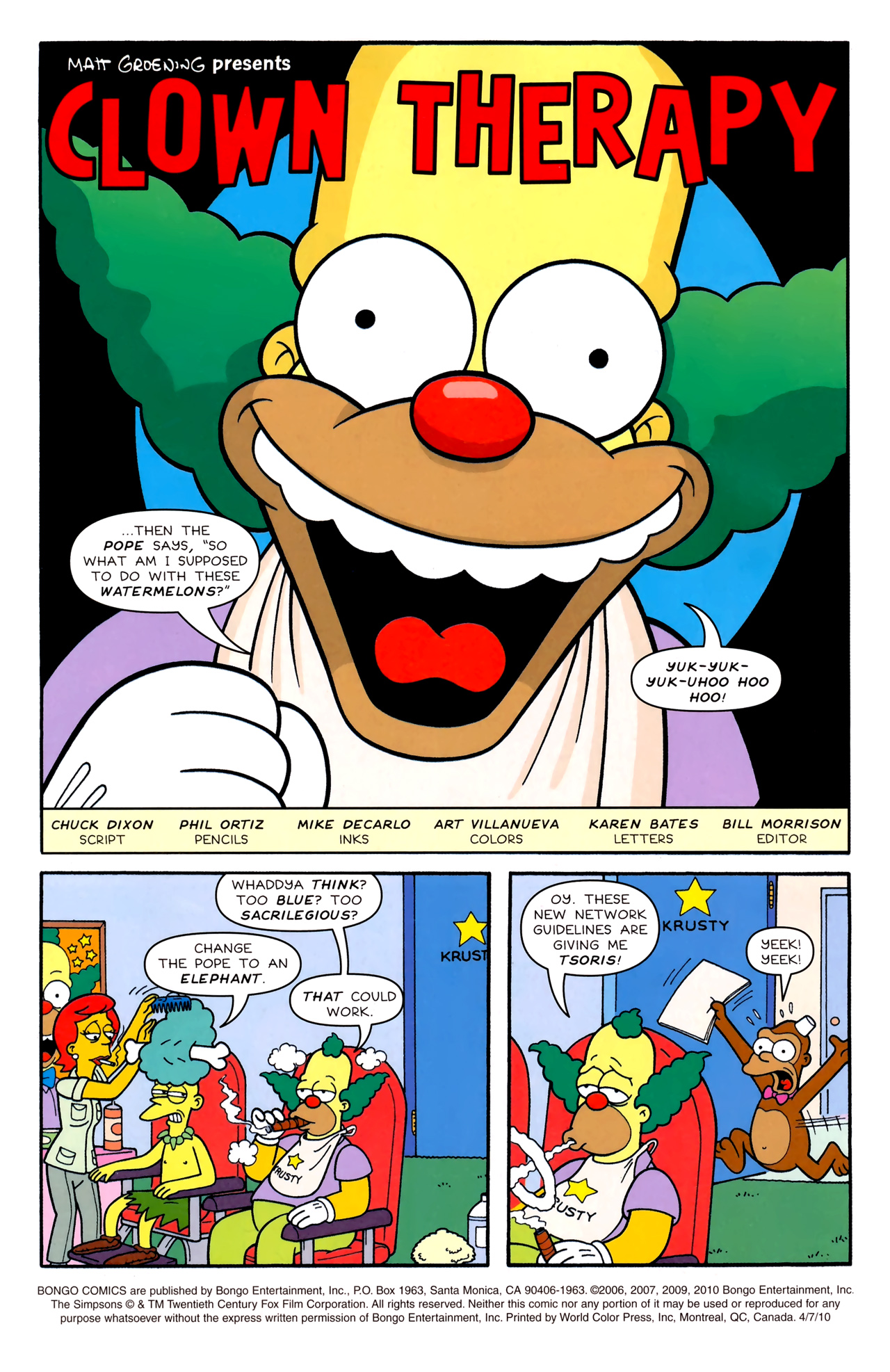 Read online Bongo Comics Free-For-All! comic -  Issue #2010 - 3