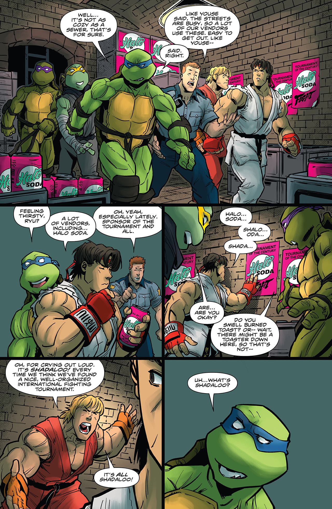 Read online Teenage Mutant Ninja Turtles vs. Street Fighter comic -  Issue #3 - 8