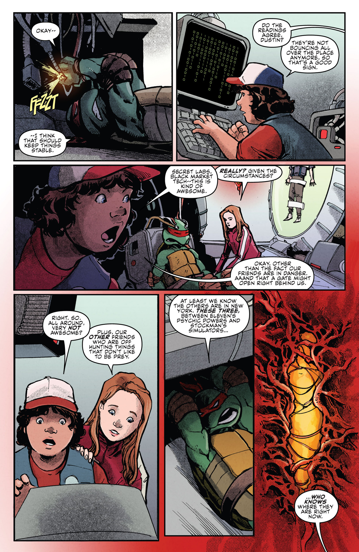 Read online Teenage Mutant Ninja Turtles x Stranger Things comic -  Issue #3 - 3