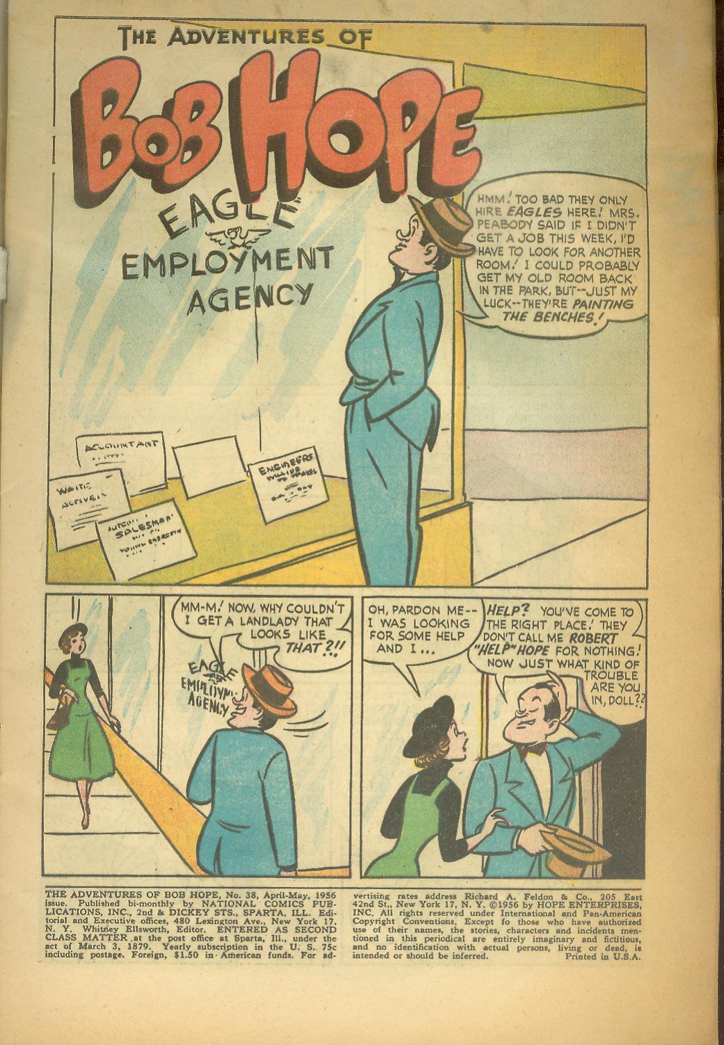 Read online The Adventures of Bob Hope comic -  Issue #38 - 3