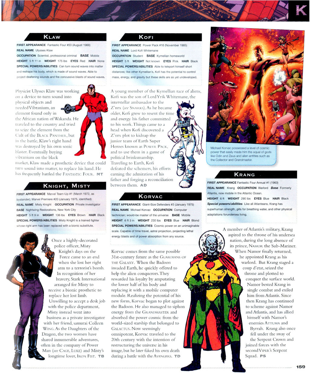 Read online The Marvel Encyclopedia comic -  Issue # TPB - 155
