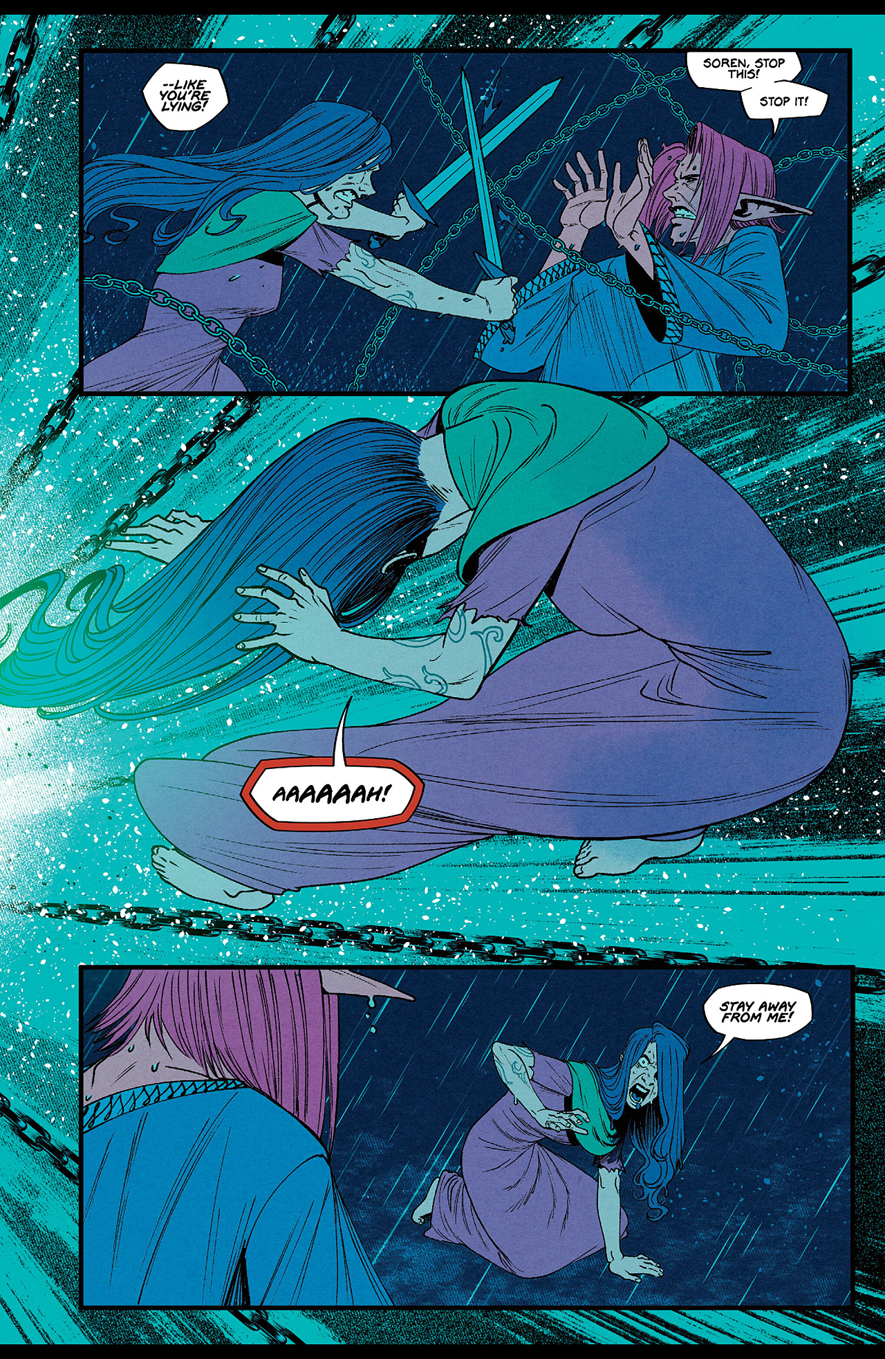 Read online Queen of Swords: A Barbaric Story comic -  Issue #3 - 17