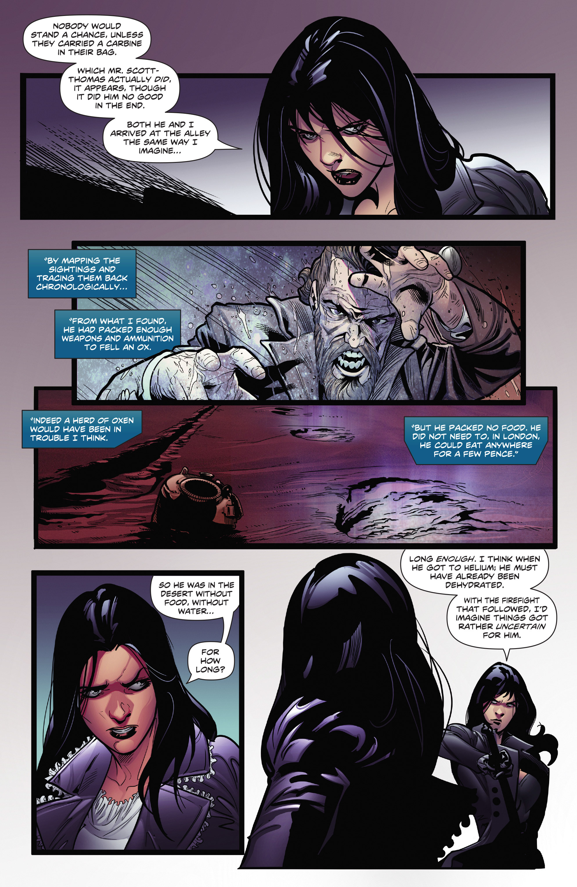 Read online Swords of Sorrow: Dejah Thoris & Irene Adler comic -  Issue #3 - 16