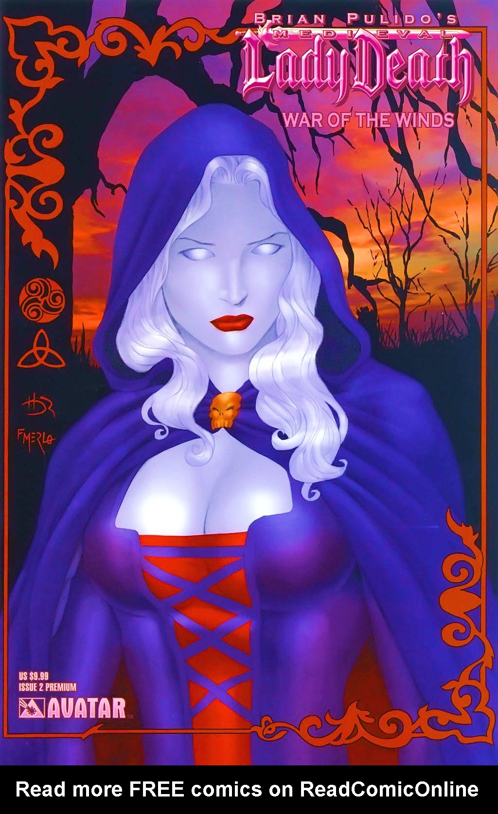 Read online Brian Pulido's Medieval Lady Death:  War of the Winds comic -  Issue #2 - 2