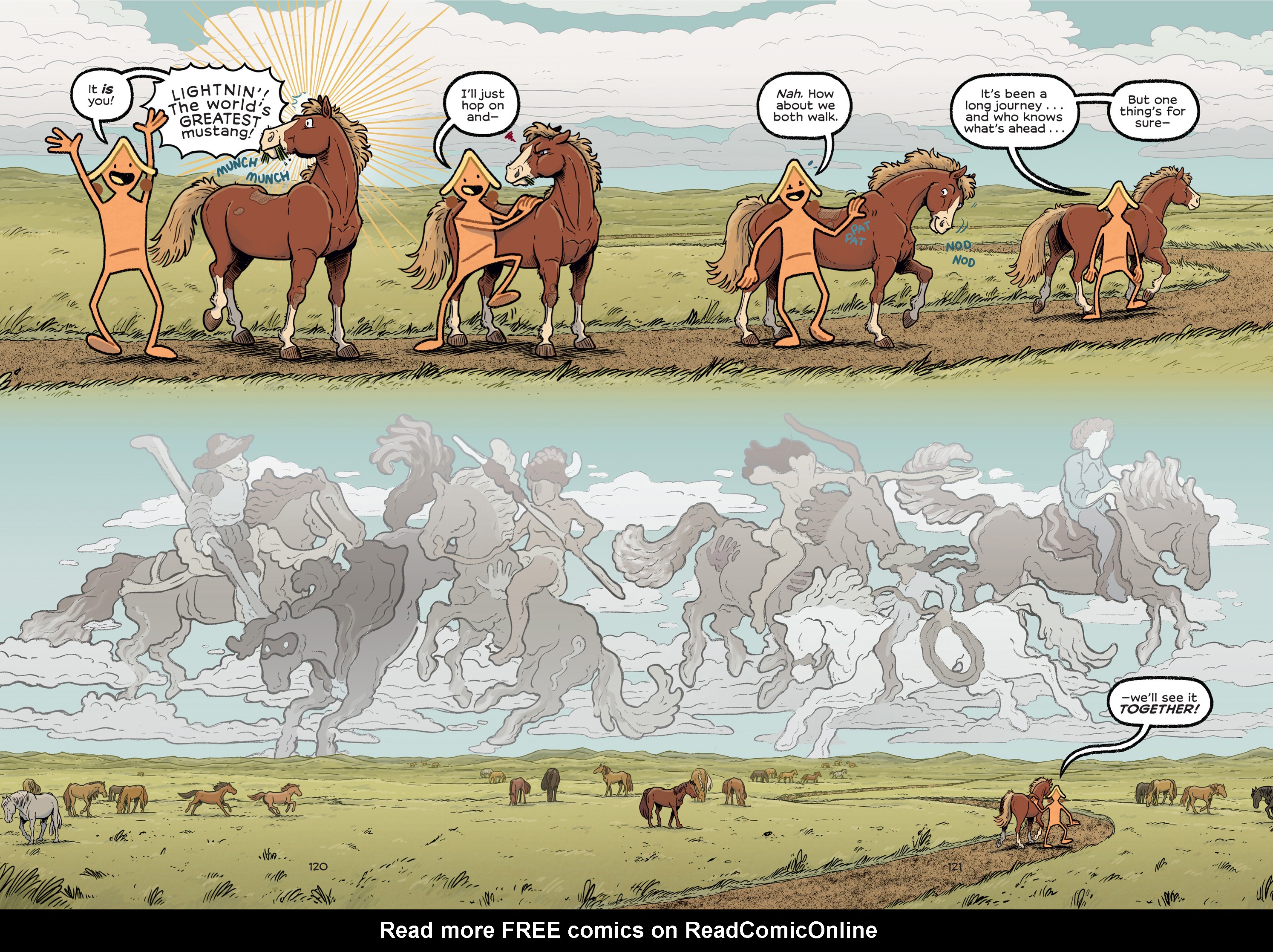 Read online History Comics comic -  Issue # The Wild Mustang - Horses of the American West - 112
