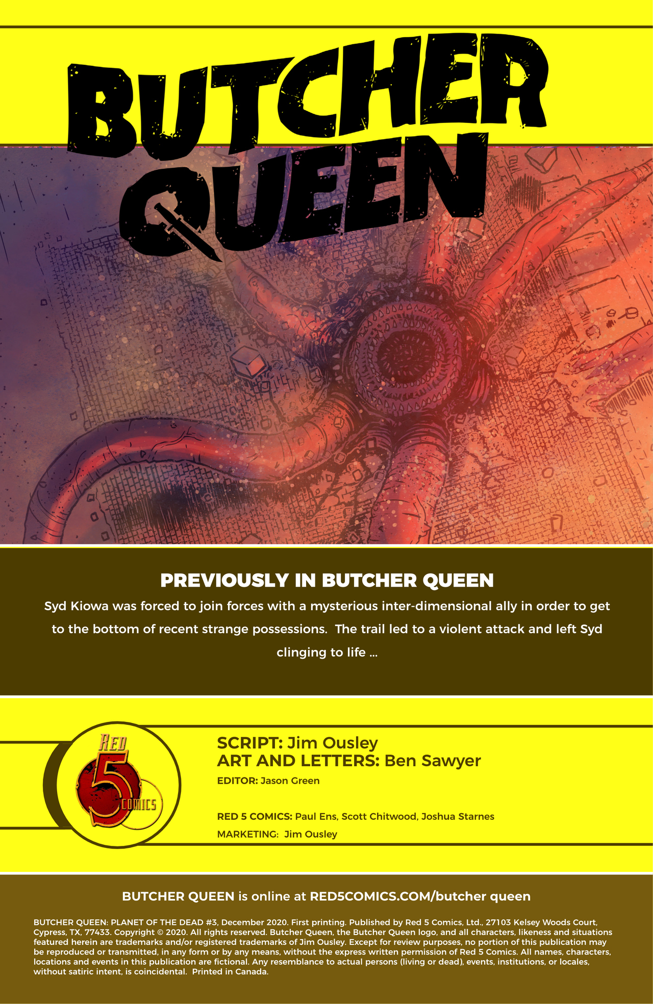Read online Butcher Queen: Planet of the Dead comic -  Issue #2 - 2