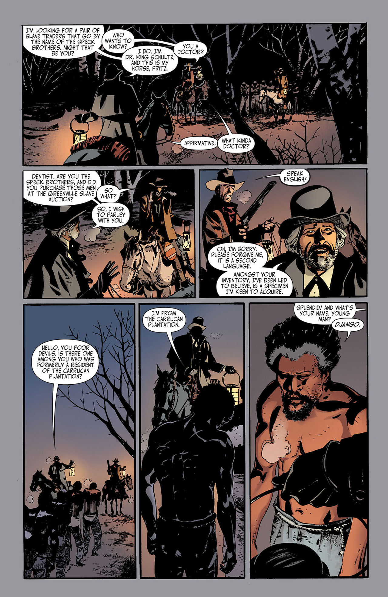 Read online Django Unchained comic -  Issue #1 - 5