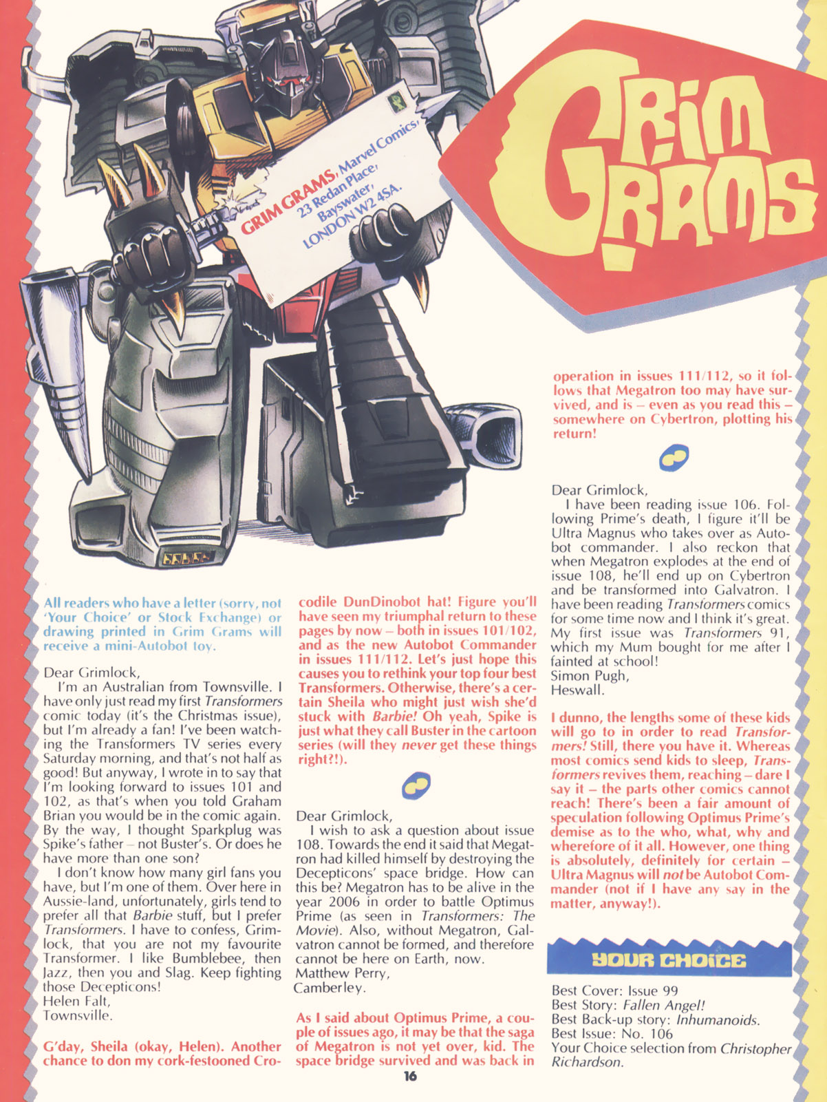Read online The Transformers (UK) comic -  Issue #114 - 14