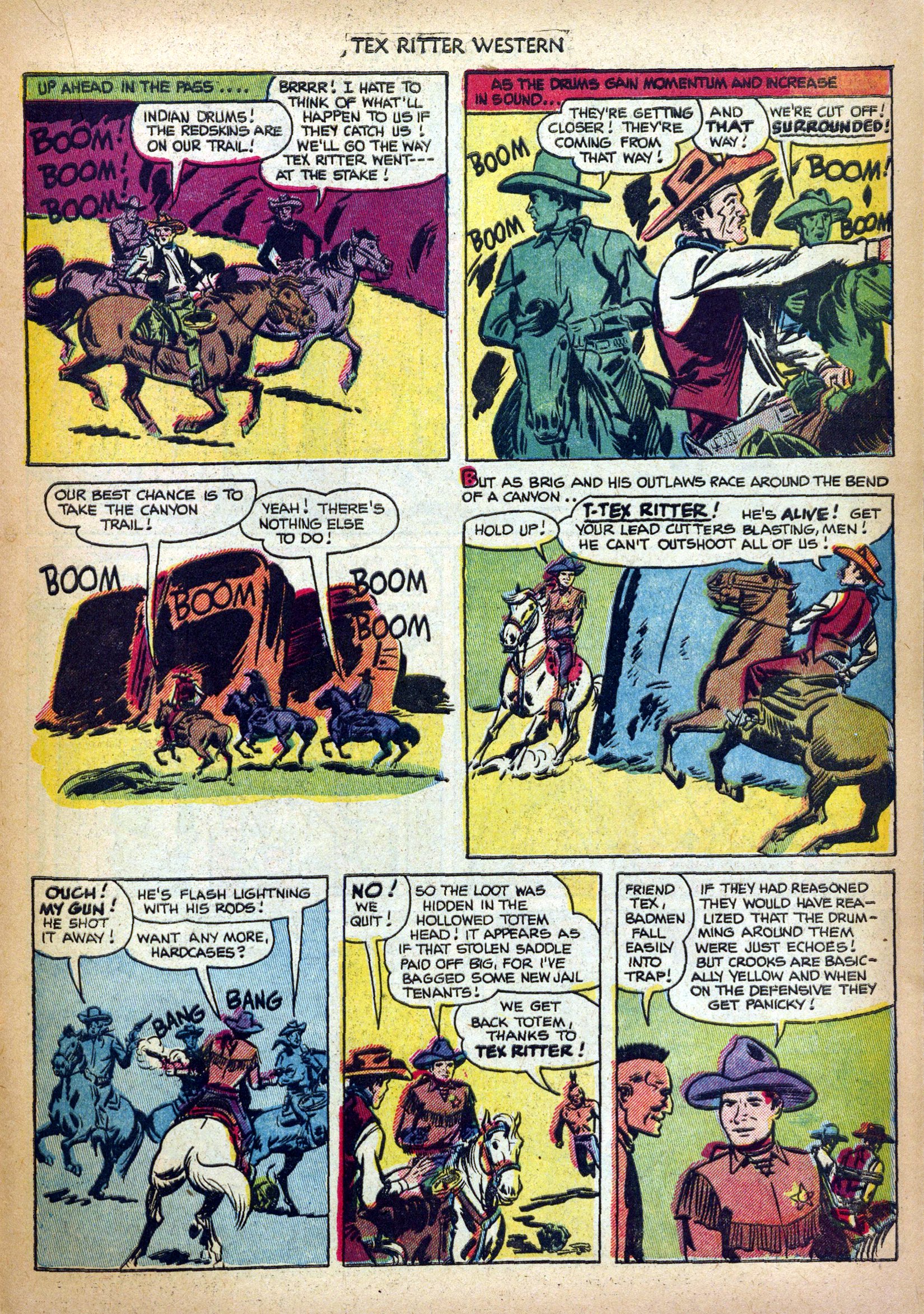 Read online Tex Ritter Western comic -  Issue #11 - 21