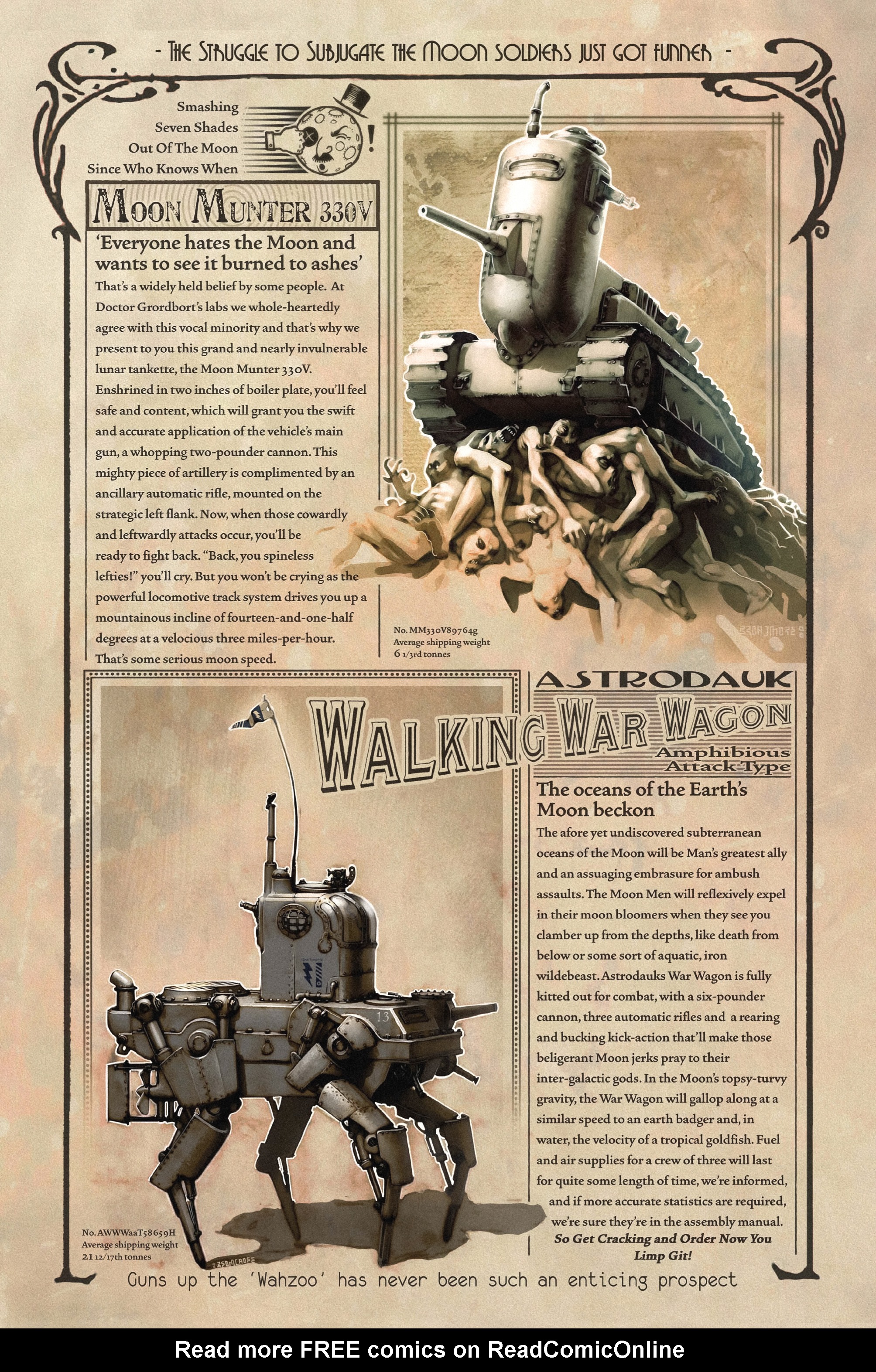 Read online Dr. Grordbort Onslaught comic -  Issue # TPB - 37