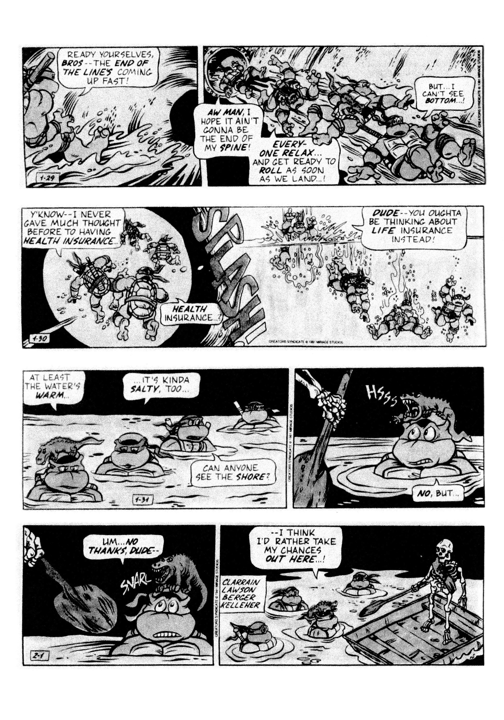 Read online Teenage Mutant Ninja Turtles: Complete Newspaper Daily Comic Strip Collection comic -  Issue # TPB 2 (Part 1) - 22