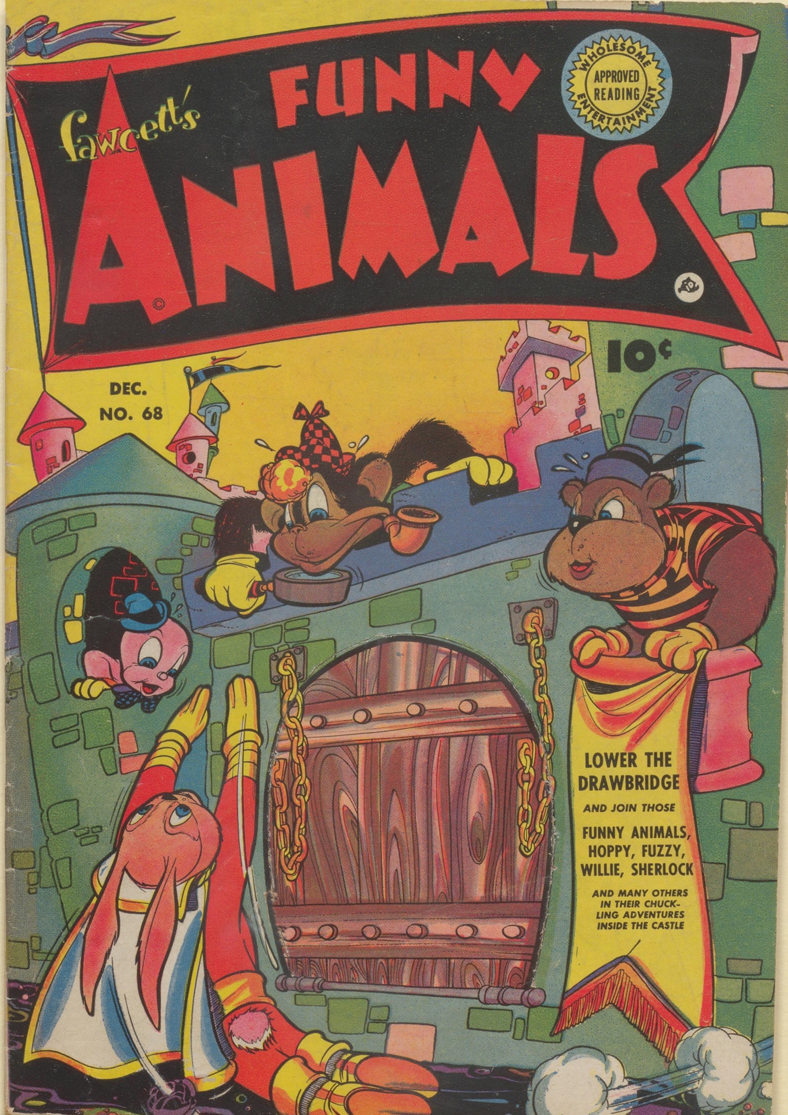 Read online Fawcett's Funny Animals comic -  Issue #68 - 1