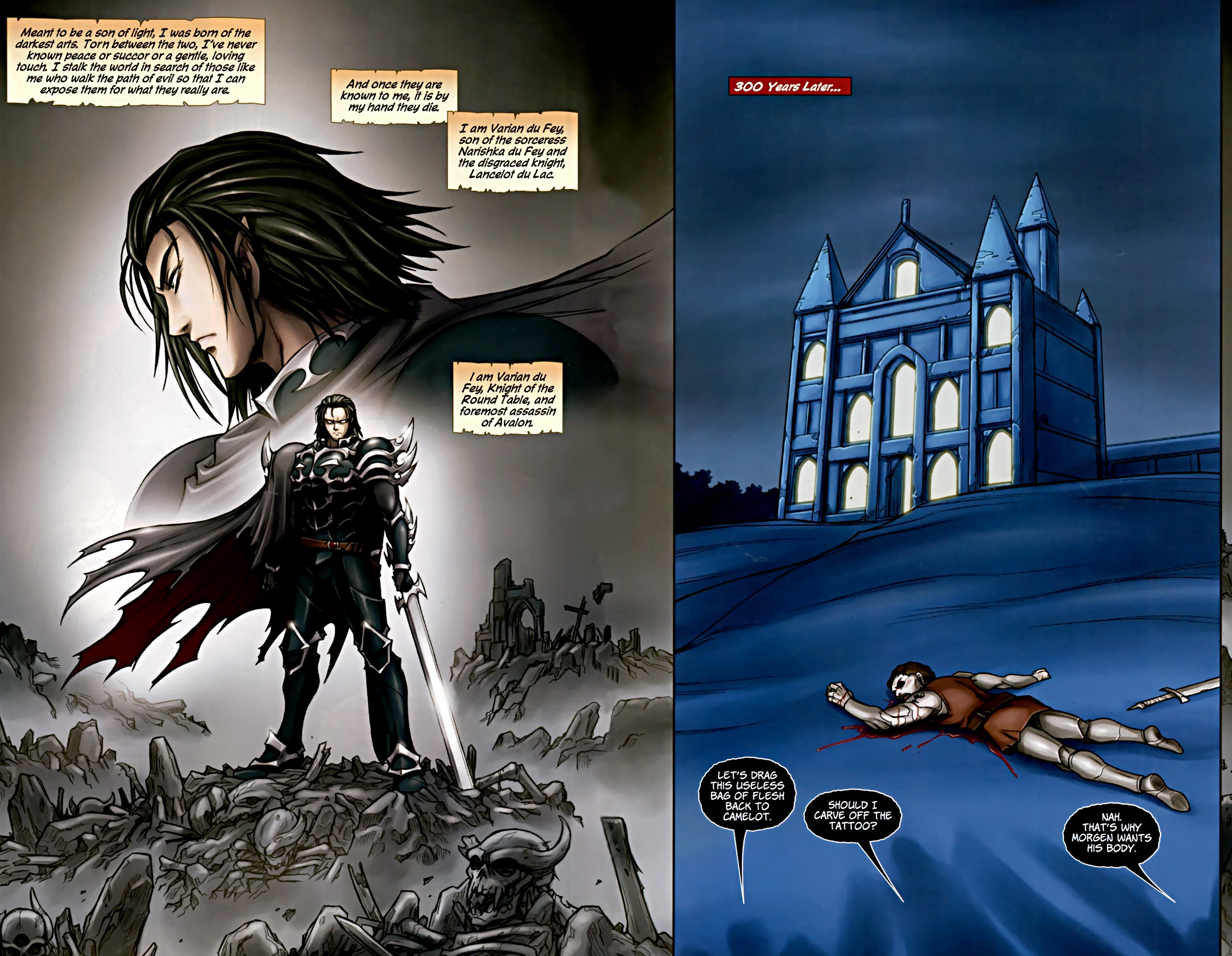 Read online Lords of Avalon: Knight of Darkness comic -  Issue #1 - 6