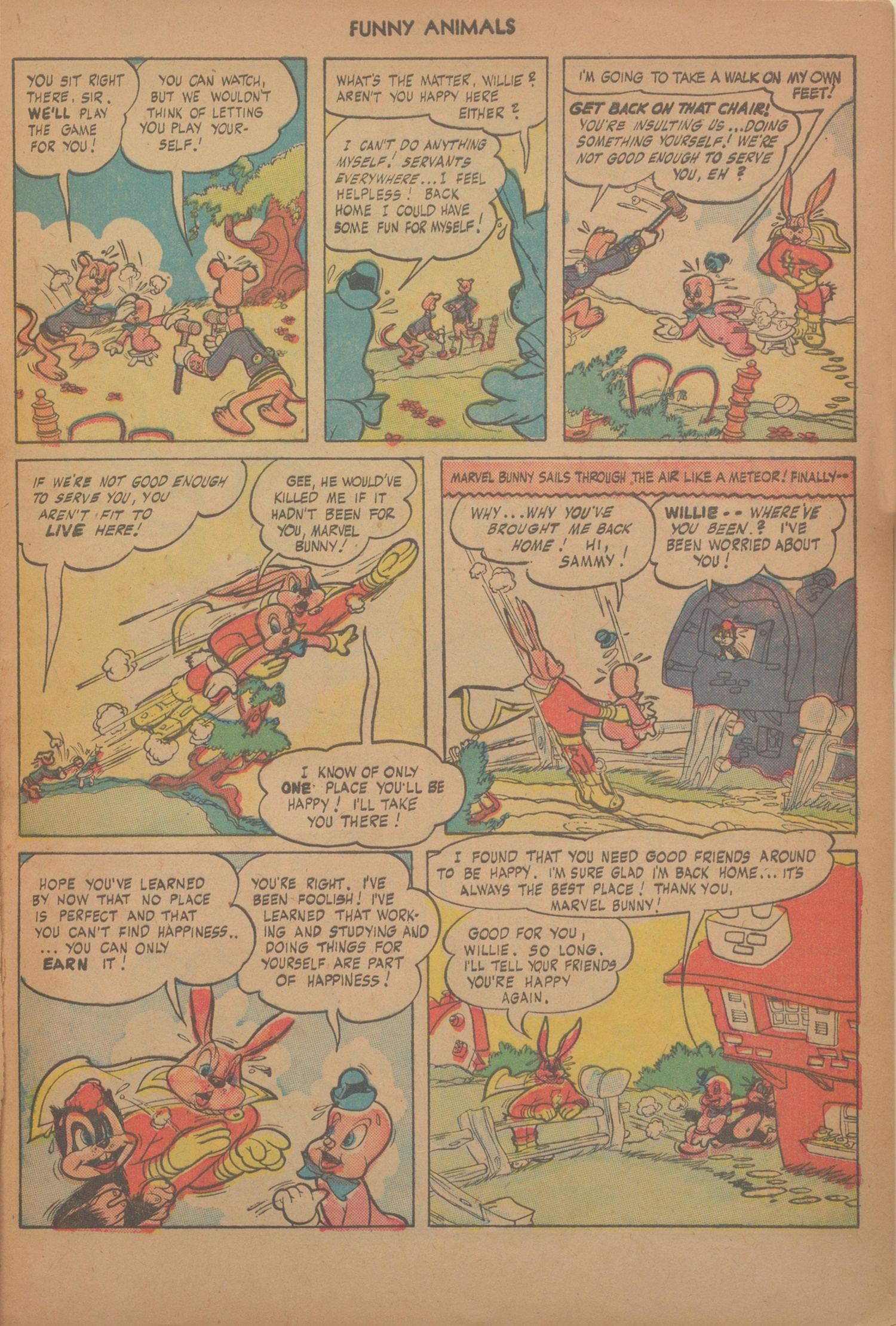 Read online Fawcett's Funny Animals comic -  Issue #61 - 9
