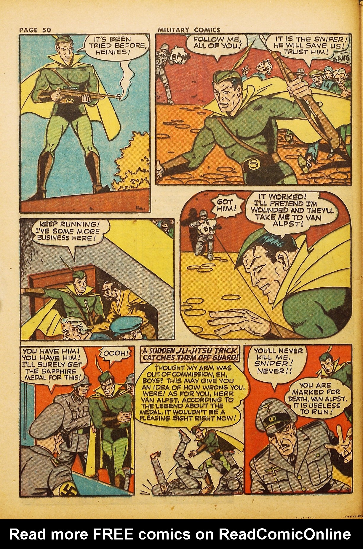 Read online Military Comics comic -  Issue #21 - 52